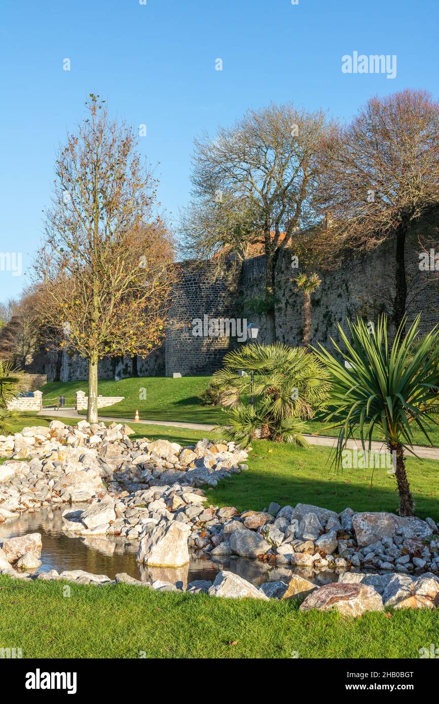 Le parc Auguste Mariette à Boulogne-sur-Mer Banque D'Images