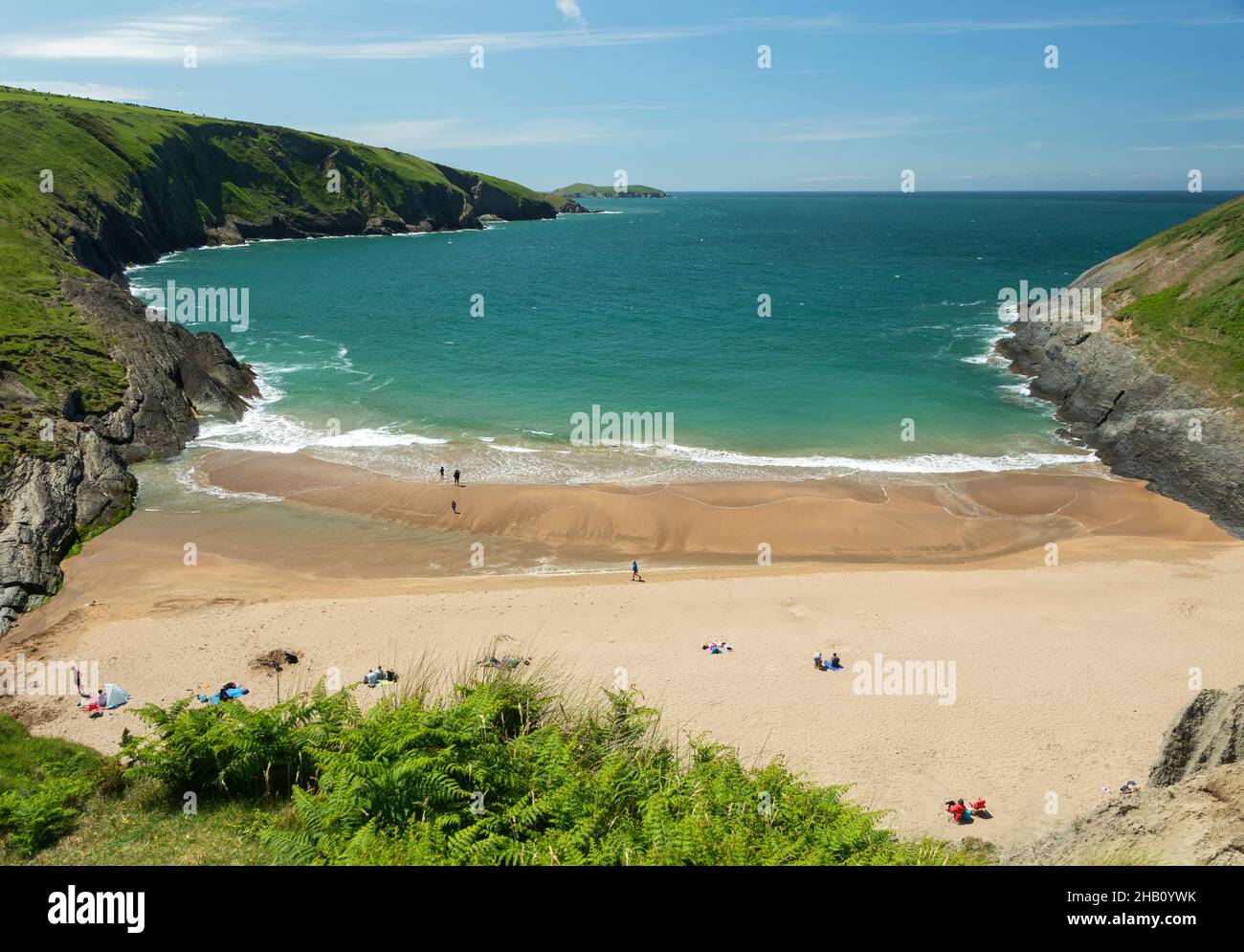 Mwnt Beach, Cardigan Bay, Ceredigion, pays de Galles, Royaume-Uni,Europe Banque D'Images