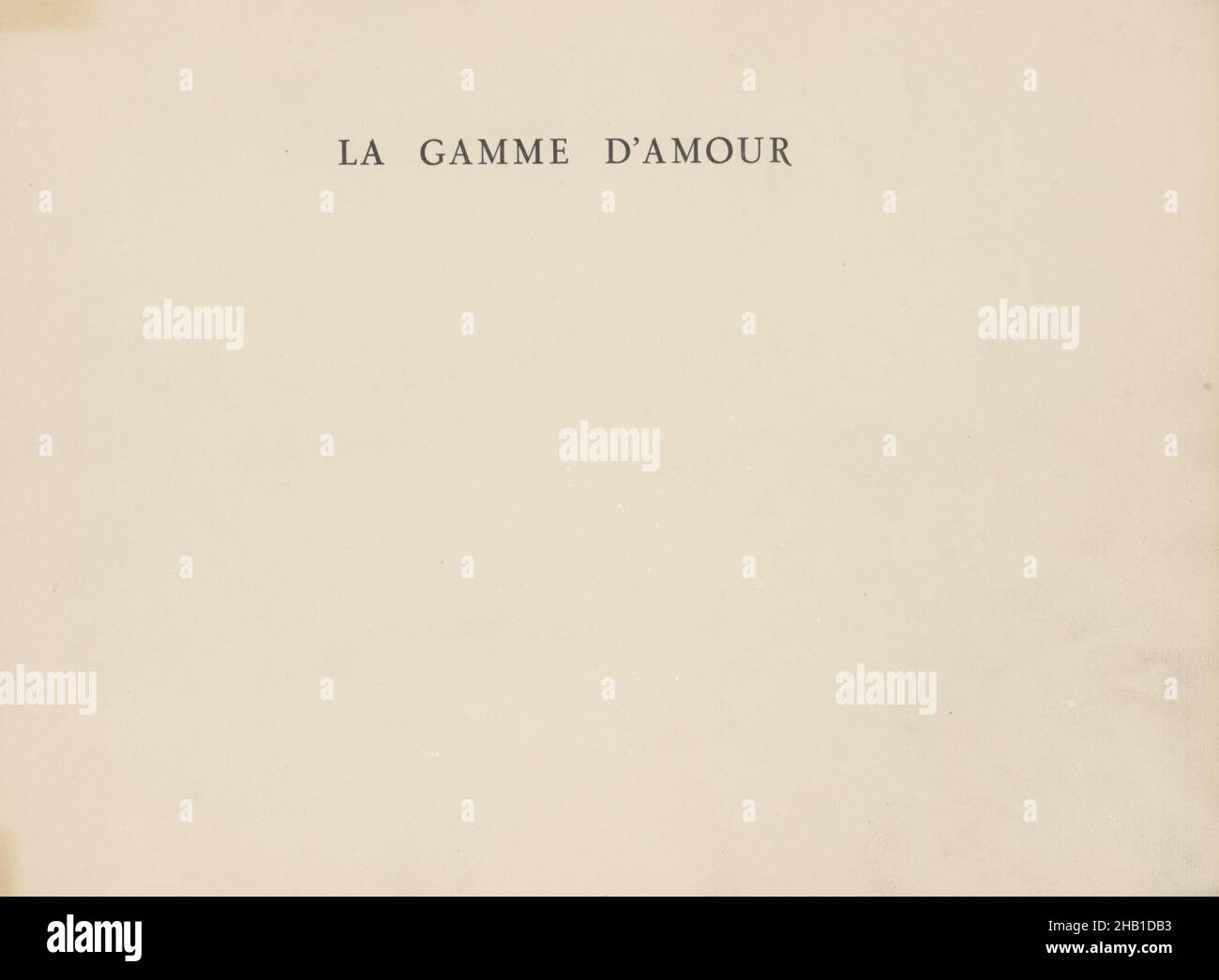 La gamme d'amour, James Ensor, 1929, oeuvre littéraire, 1929,Art belge Banque D'Images