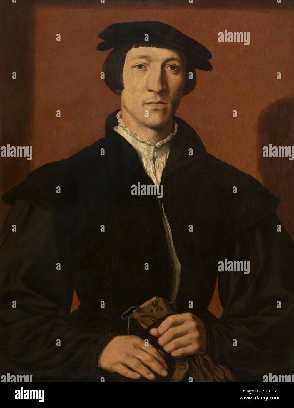 Portrait d'un homme, Maarten van Heemskerck, 16th siècle, peinture, 16th siècle,Art belge Banque D'Images