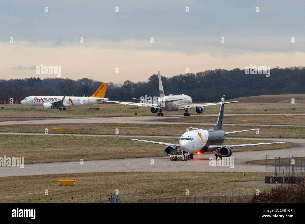 Aéroport de Stansted, Essex, EI-DWD, RYANAIR, BOEING 737-800, Banque D'Images