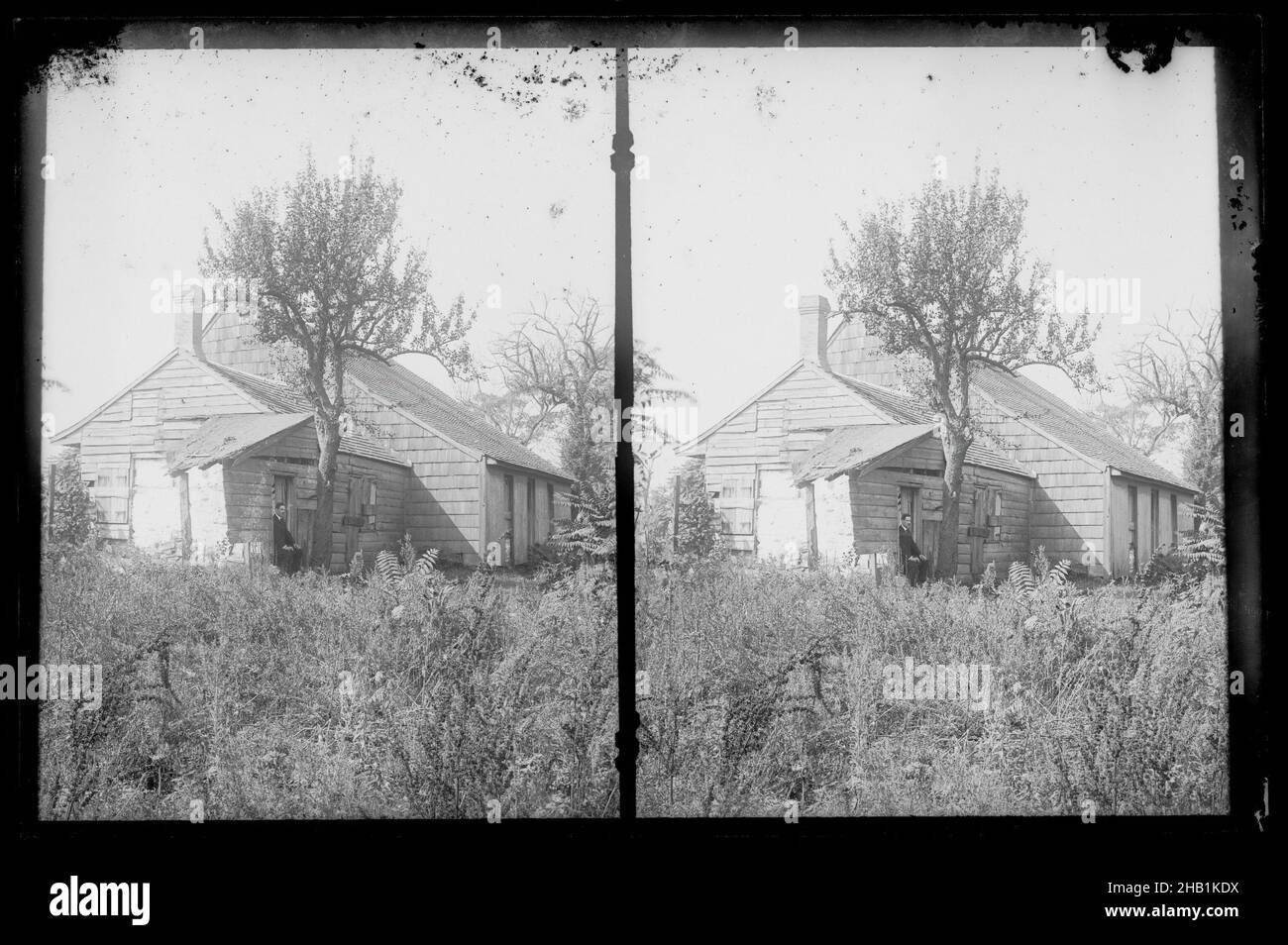 L. Eldert House, arrière, Eldert Lane près d'Atlantic Avenue, Brooklyn, Daniel Austin Berry, américain, né en 1863,Active 1899-1909, Gelatin Silver Glass Dry plate negative, env.1907 Banque D'Images