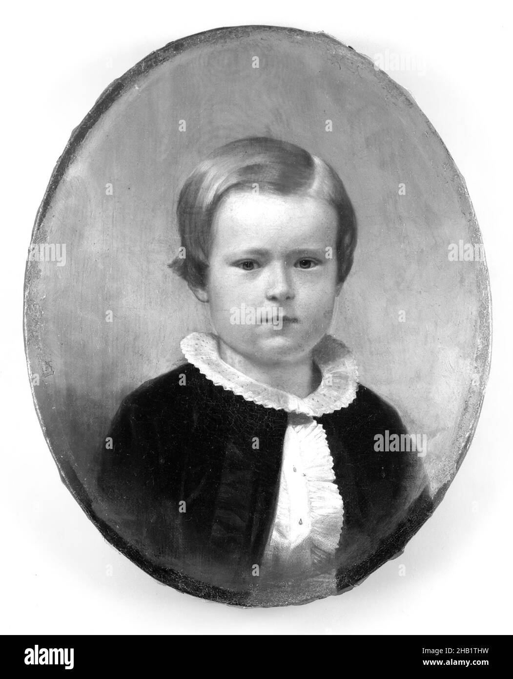 Murray Grant, Junius Brutus Stearns, cuisine américaine, 1810-1885, huile sur toile,env.1858, 10 11/16 x 8 11/16 po, 27,2 x 22 cm, portrait Banque D'Images