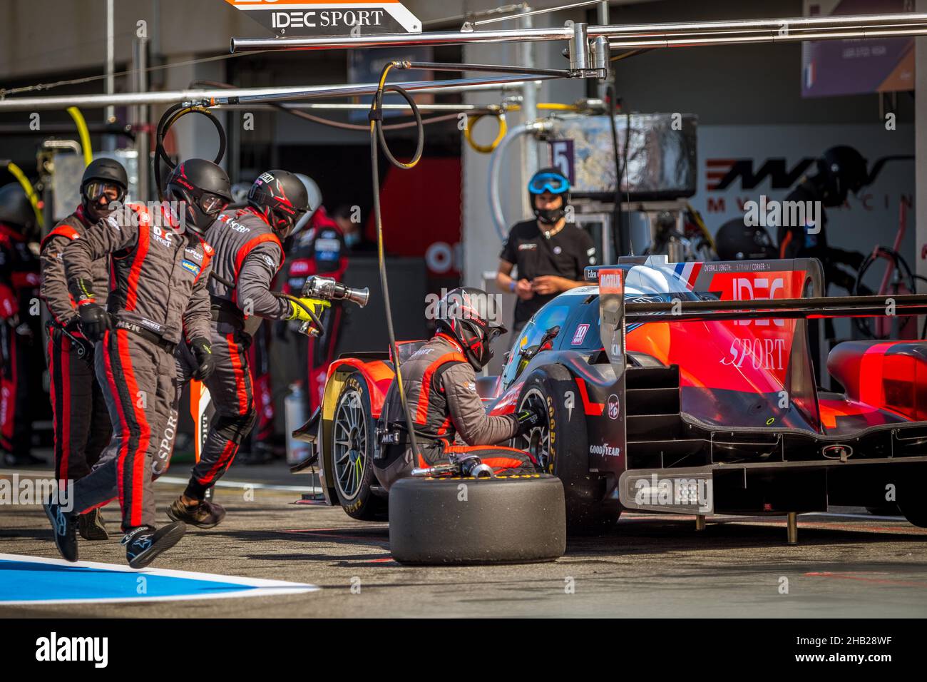 28, IDEC SPORT, FRA, Oreca 07 - Gibson, Paul Lafargue (FRA), Paul Loup Chatin (FRA), Jean-Eric Vergne (FRA) 2021 European le Mans Series, le Castellet Banque D'Images