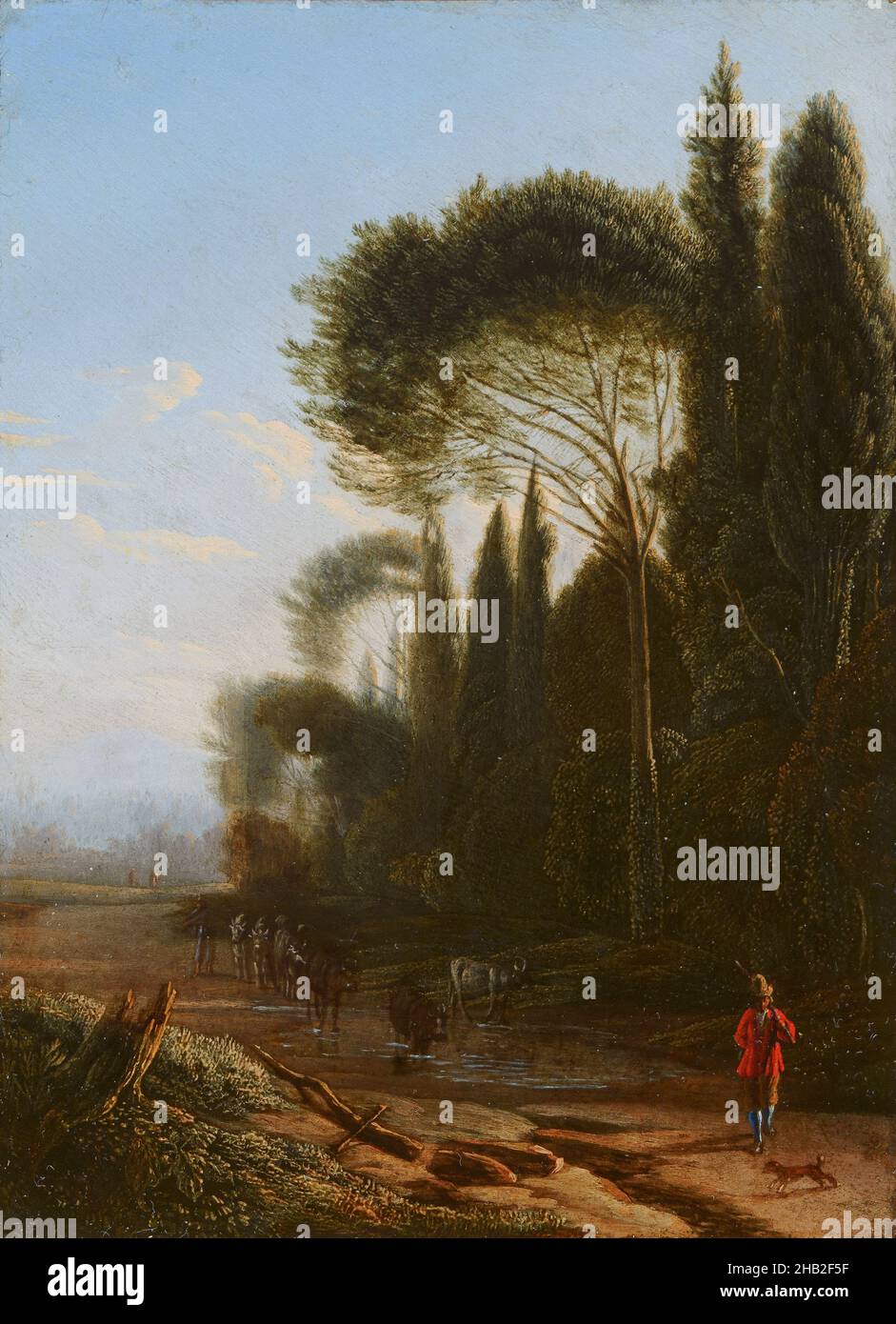 Paysage italien, Jan Willemsz Lapp, c.1680 Banque D'Images