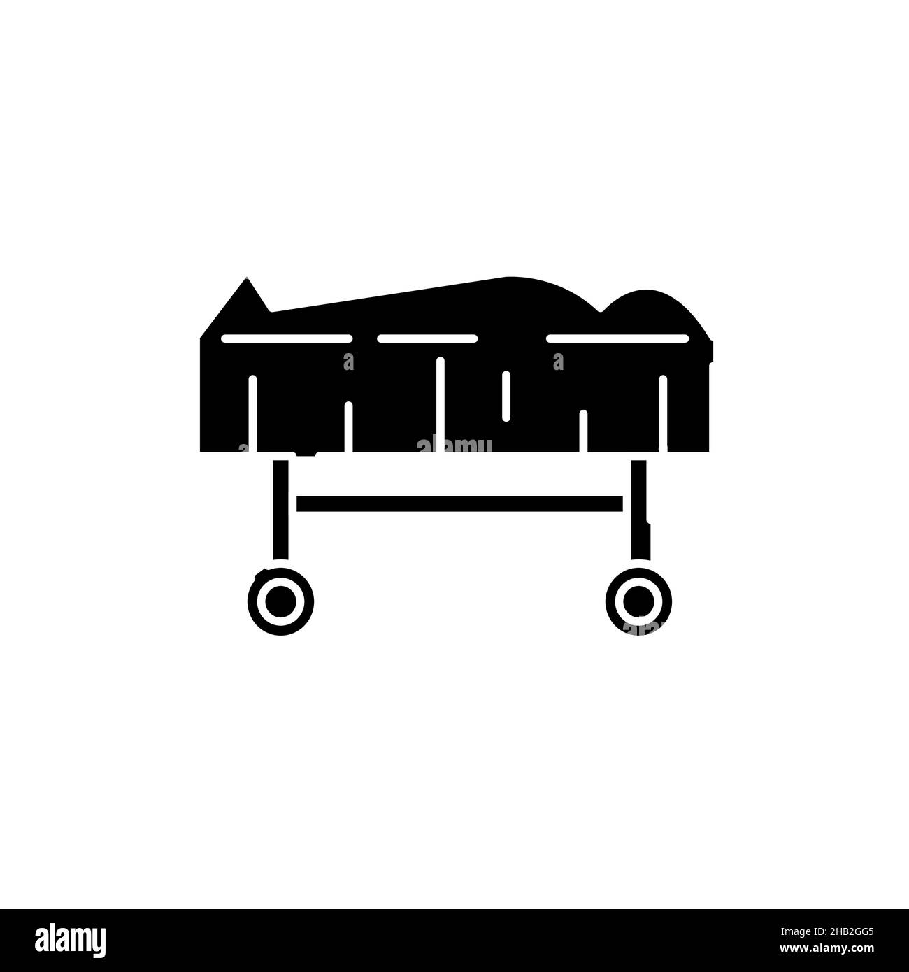 Icône de couleur de la ligne de corps mort.Religion.Signer pour la page Web Illustration de Vecteur