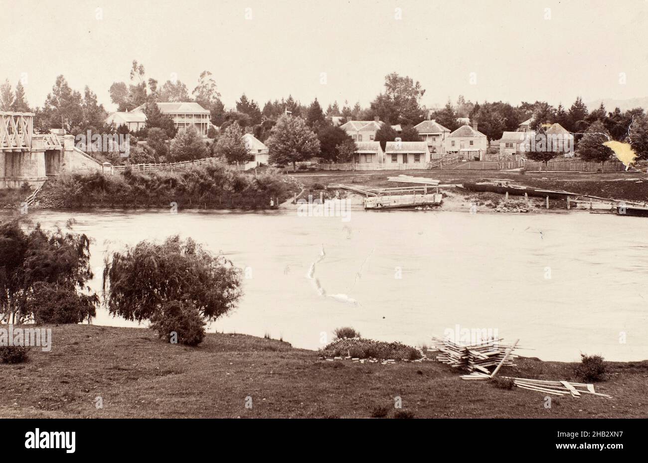 Ngaruawahia - Waikato, Burton Brothers studio, studio de photographie, fin du XIXe siècle, Dunedin,photographie Banque D'Images
