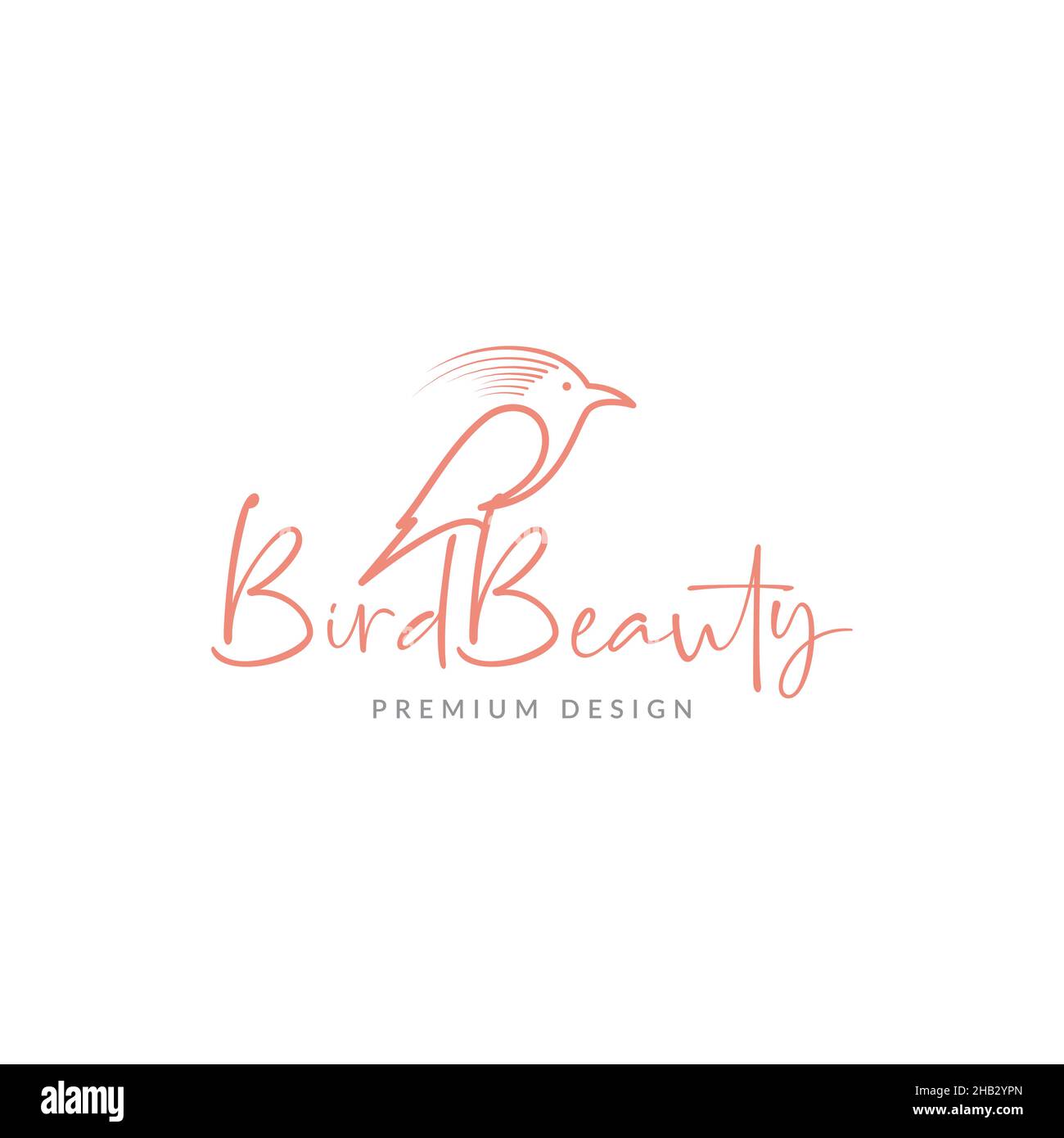 Beauté oiseau Hoopoe logo design vecteur graphique symbole icône signe illustration idée créative Illustration de Vecteur