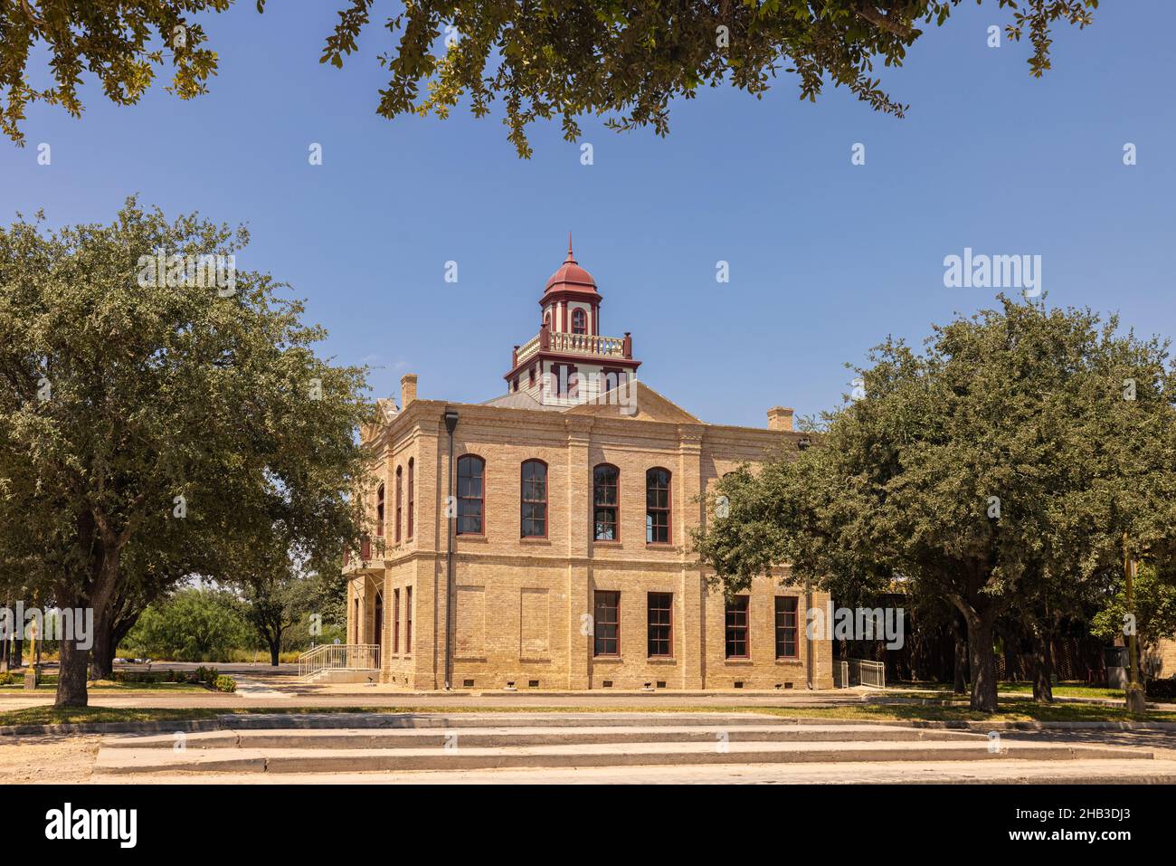 Hidalgo, Texas, États-Unis - 11 septembre 2021 : l'ancien palais de justice du comté de Hidalgo Banque D'Images