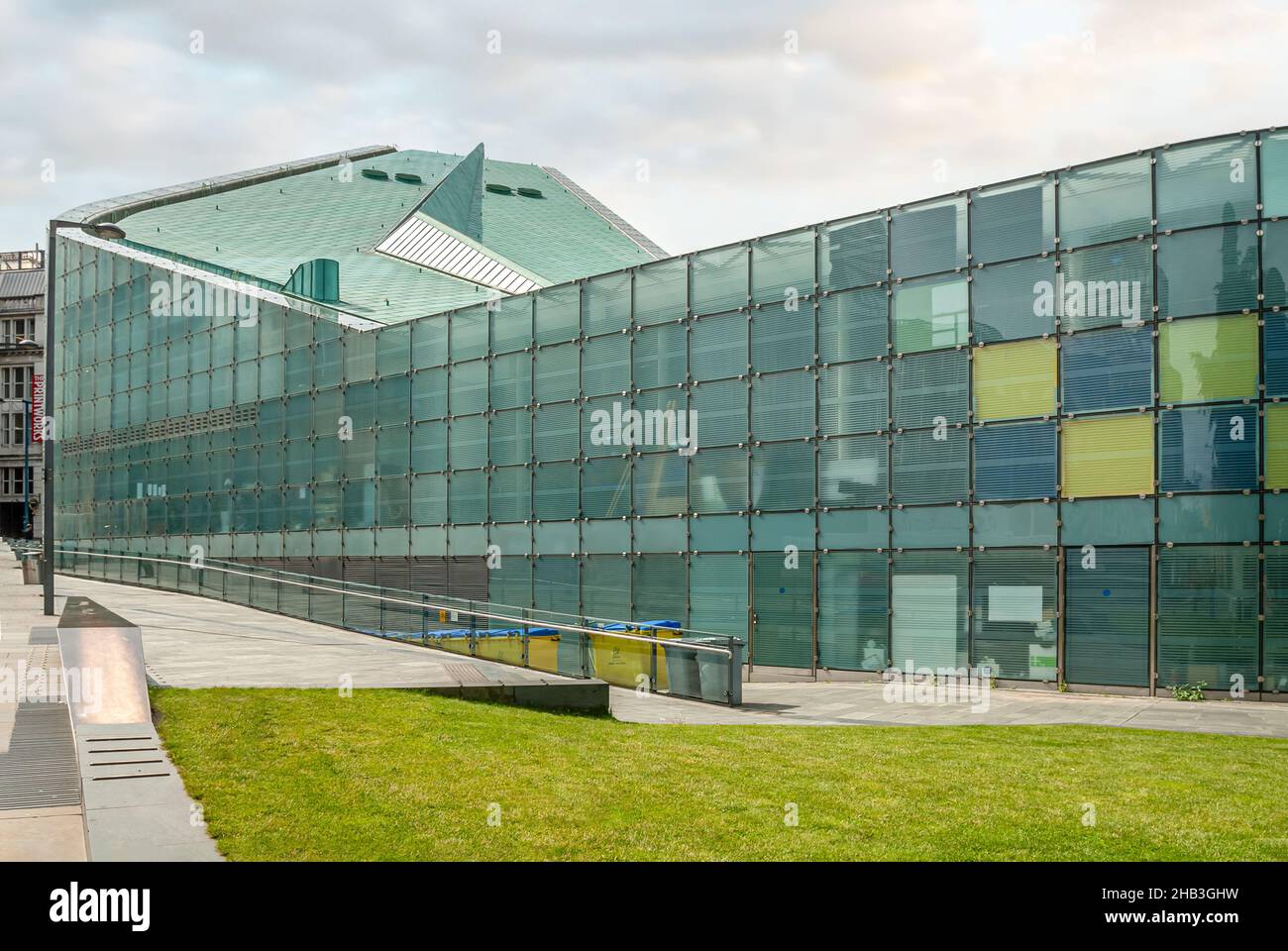 Urbis est un centre d'exposition situé dans le centre de Manchester, en Angleterre, au Royaume-Uni Banque D'Images