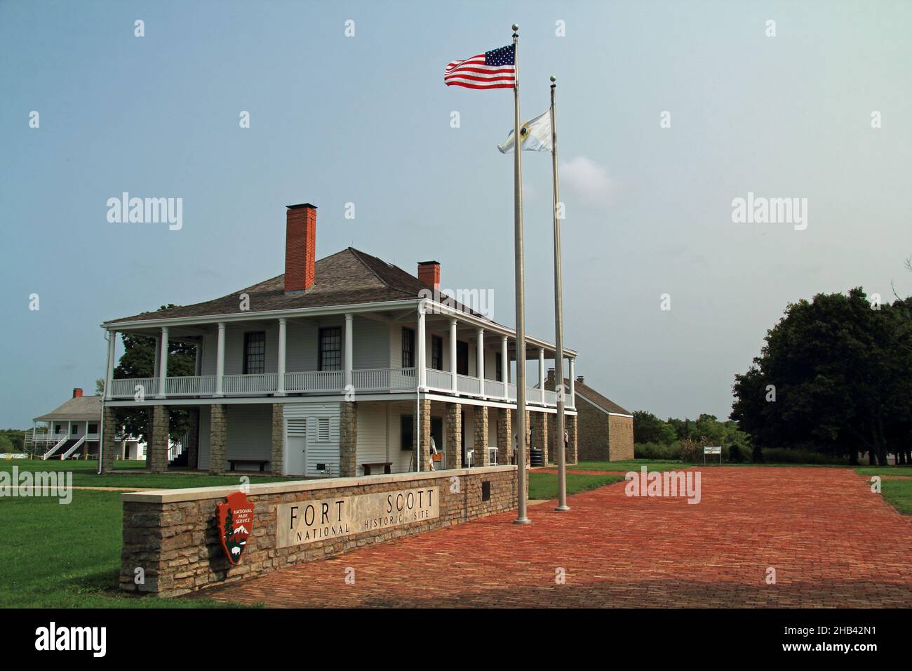 Au milieu du XIXe siècle, fort Scott servit d'avant-poste pour l'action de l'armée américaine dans ce qui était alors le bord de la colonisation américaine Banque D'Images