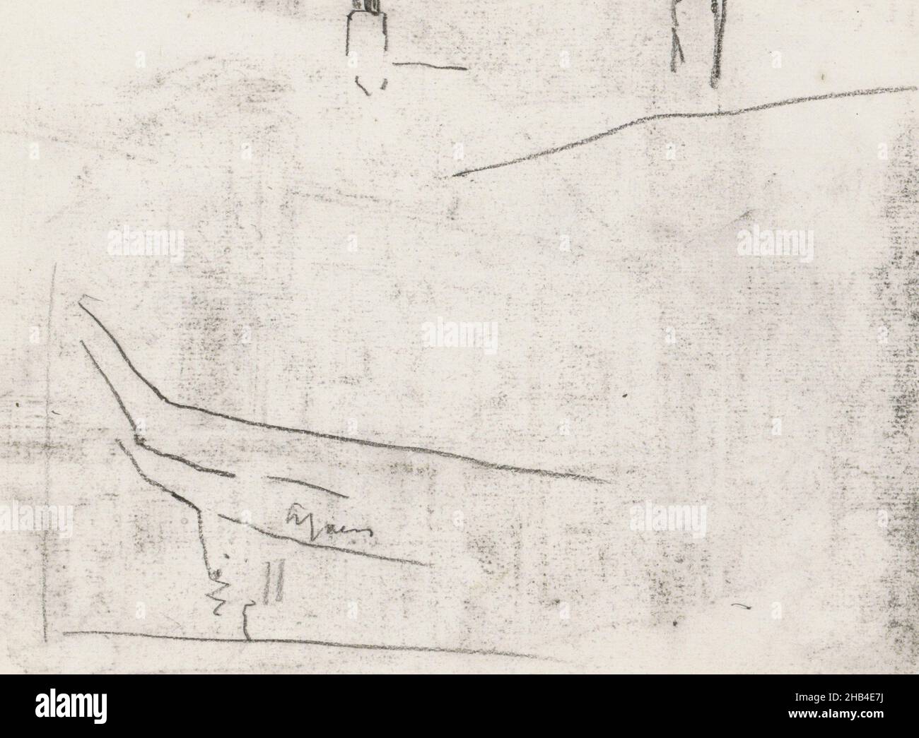 Page 4 d'un carnet de 17 pages, études d'architecture, y compris deux cheminées, dessinateur: Willem Witsen, Dordrecht,(peut-être), c.1897 - c.1899, Willem Witsen, ch.1897 - c.1899 Banque D'Images