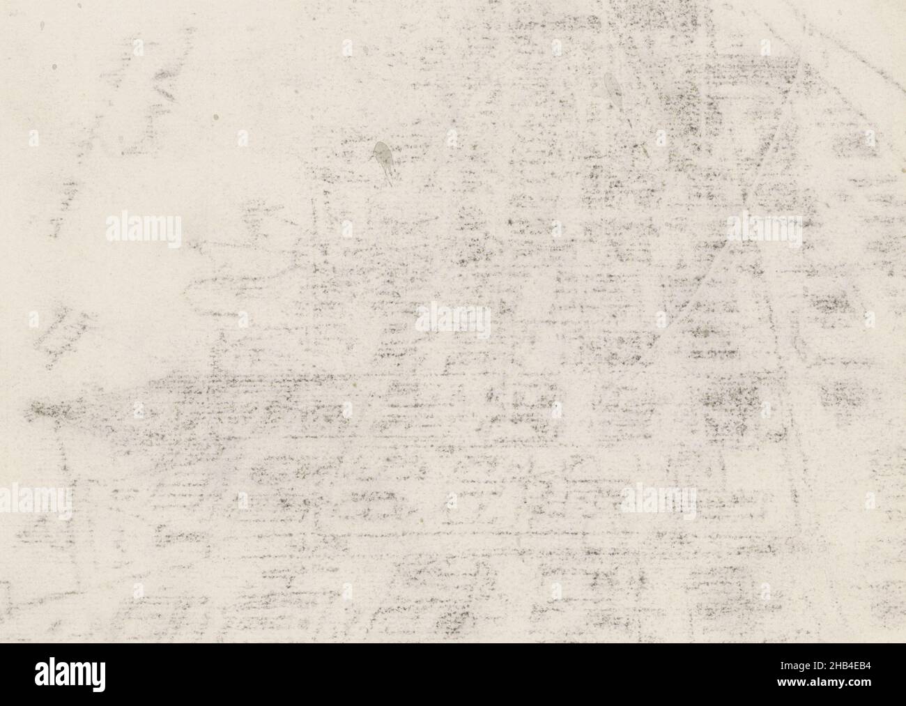 Page 27 d'un carnet de 17 pages, Aflagsch du dessin à la craie, page 26, rapporteur pour avis: Willem Witsen, c.1897 - c.1899, Willem Witsen, ch.1897 - c.1899 Banque D'Images