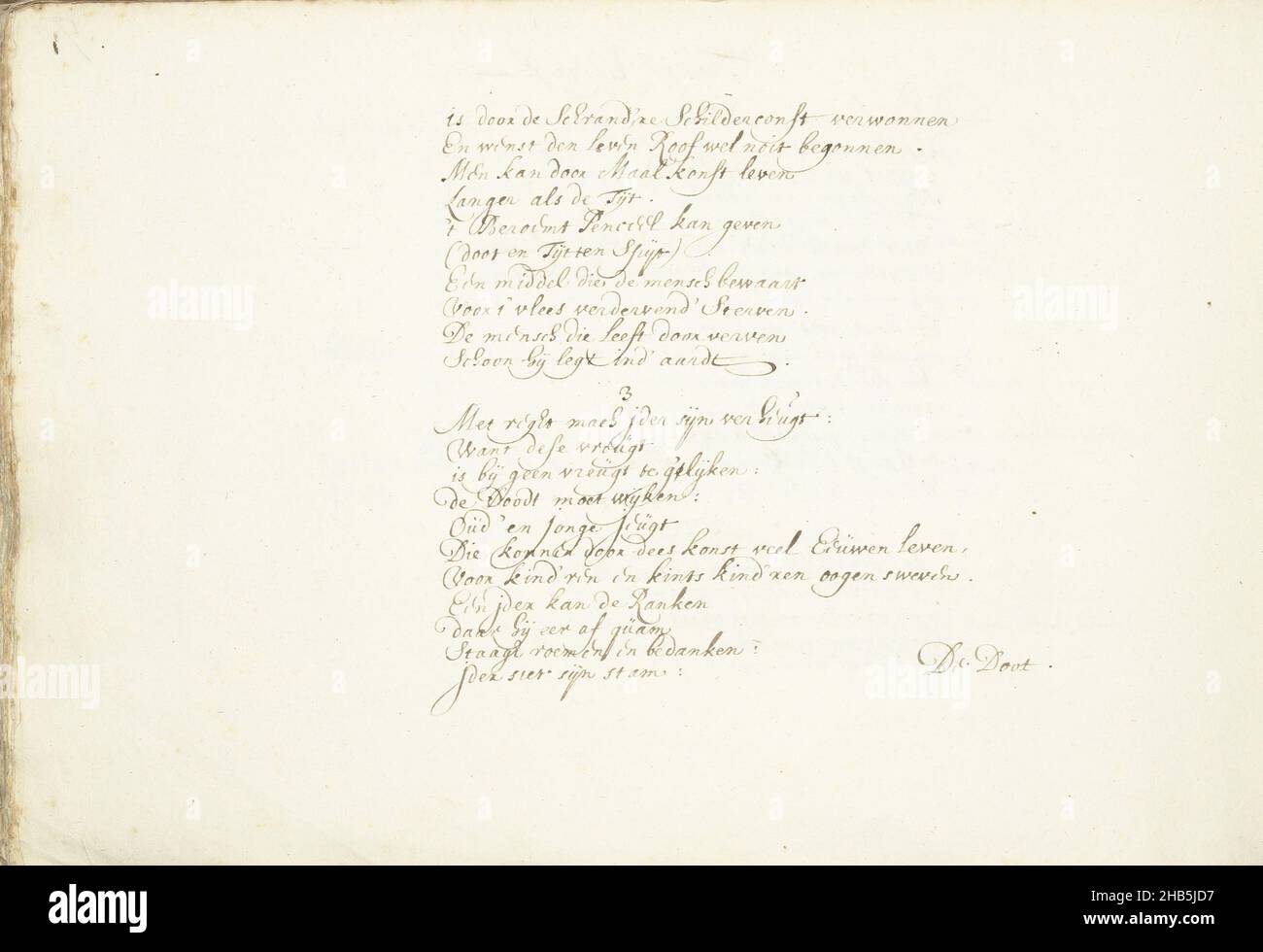 Triomphe Song on Painting and Death (partie 2), continuation de l'hymne de Painting, la seule force capable de défier la lutte contre la mort dans la pièce Gooden Pleijdt ofte Triomphe der Schilderconst over de Doodt Banque D'Images