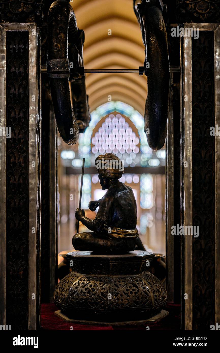 Belle photo d'une petite statue au Musée de la civilisation islamique à Sharjah Banque D'Images