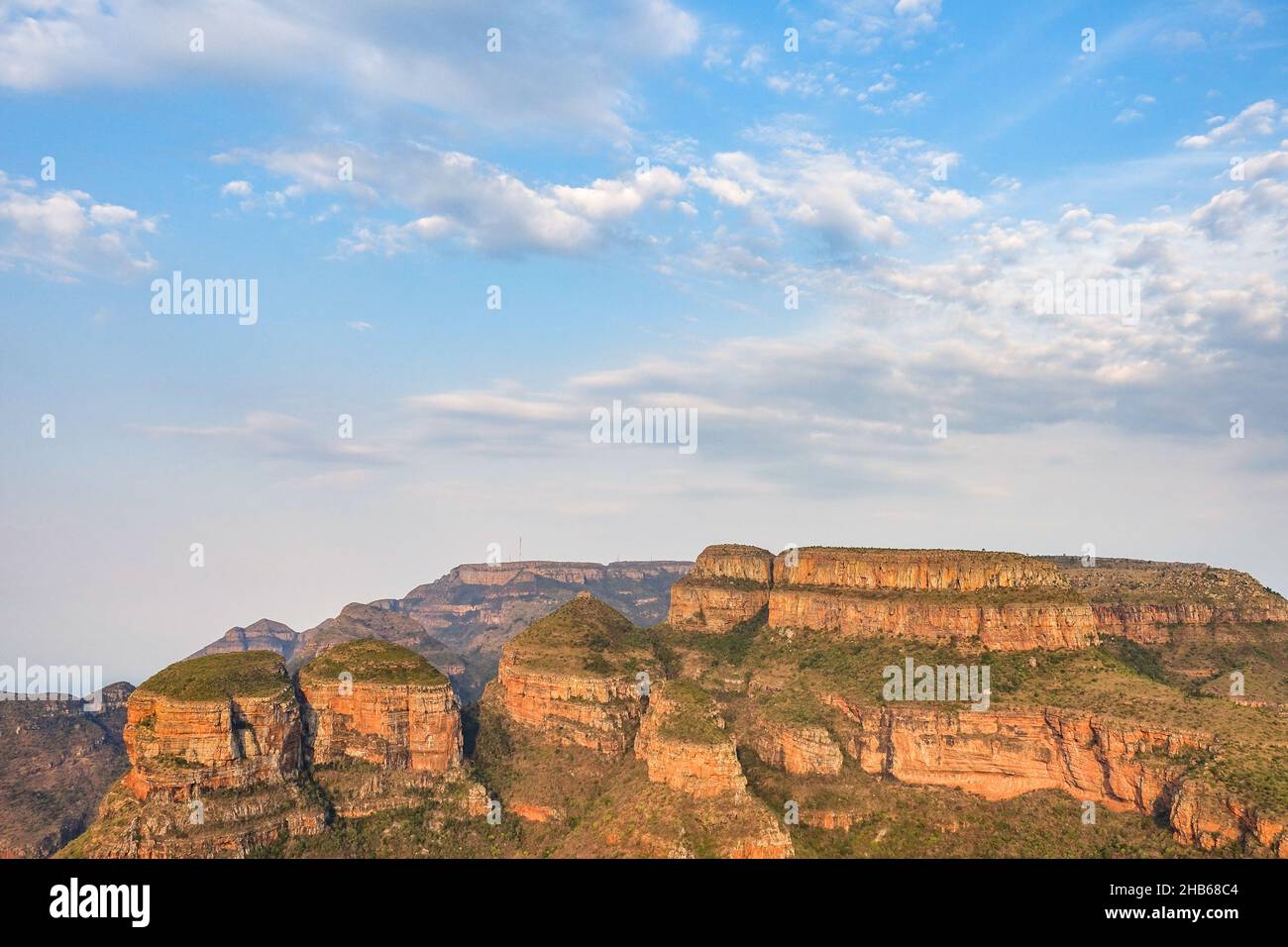 Vue panoramique sur le Blyde River Canyon, Mpumalanga, Afrique du Sud Banque D'Images