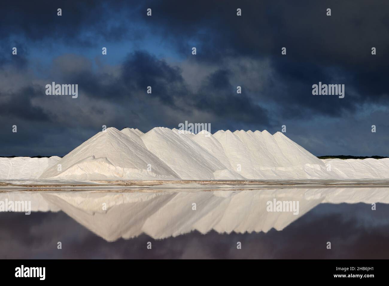 Bonanza Saltworks, Espagne, Andalousie, Sanlucar de Barrameda Banque D'Images