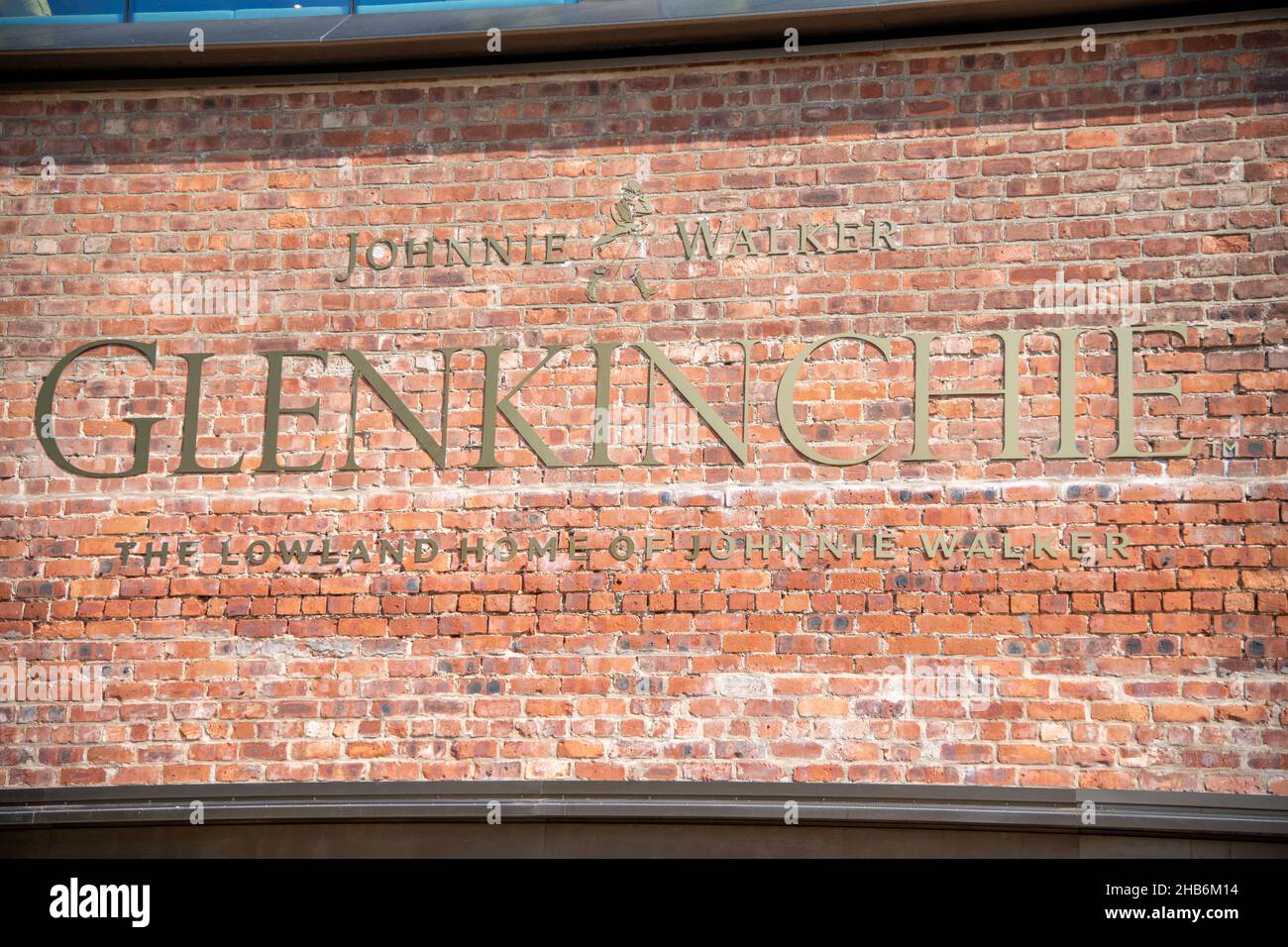 L'entrée de la distillerie Glenkinchie Whisky à East Lothian, Écosse, Royaume-Uni Banque D'Images