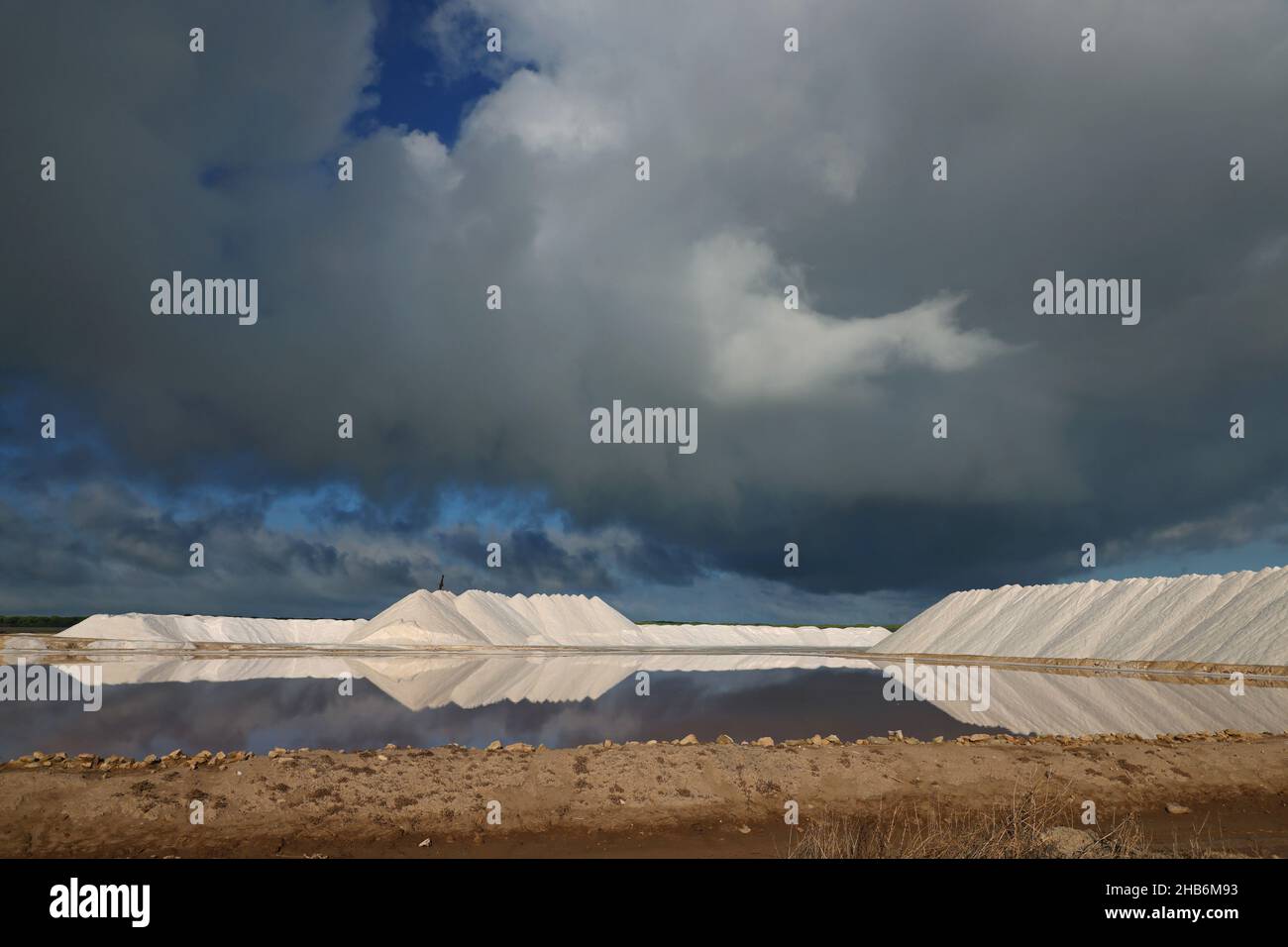 Bonanza Saltworks, Espagne, Andalousie, Sanlucar de Barrameda Banque D'Images