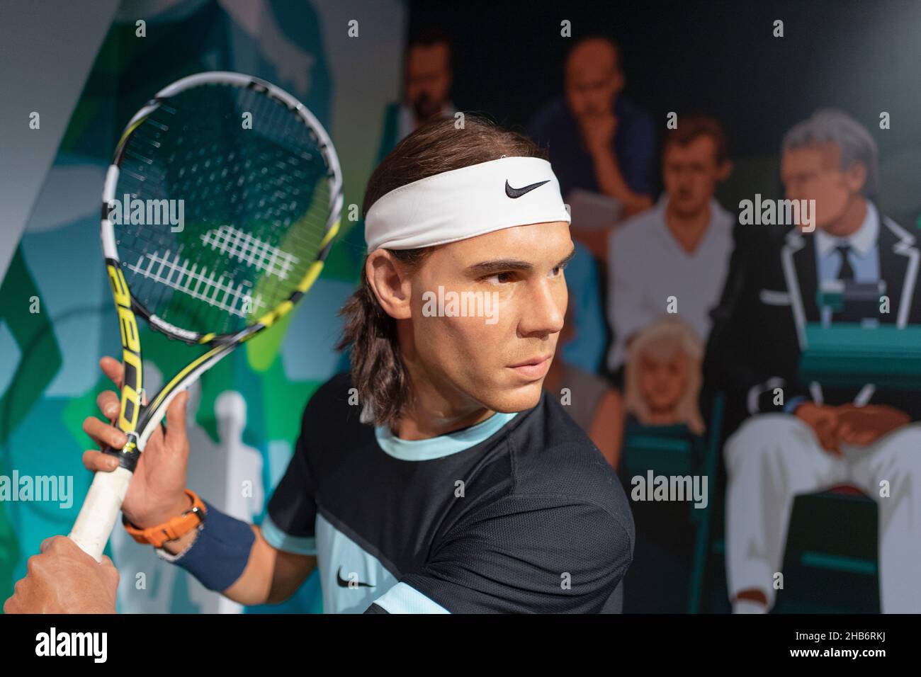 Sculpture en cire Rafael Nadal à Madame Tussauds Istanbul.Rafael Nadal est un joueur de tennis professionnel espagnol. Banque D'Images
