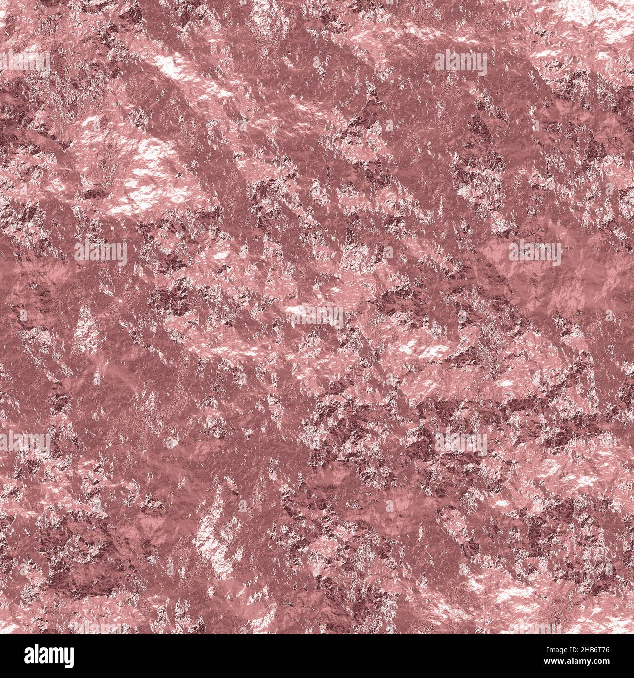 Scrunchy Crunchy Rough feuille texture sans couture motif en or rose clair romantique Banque D'Images