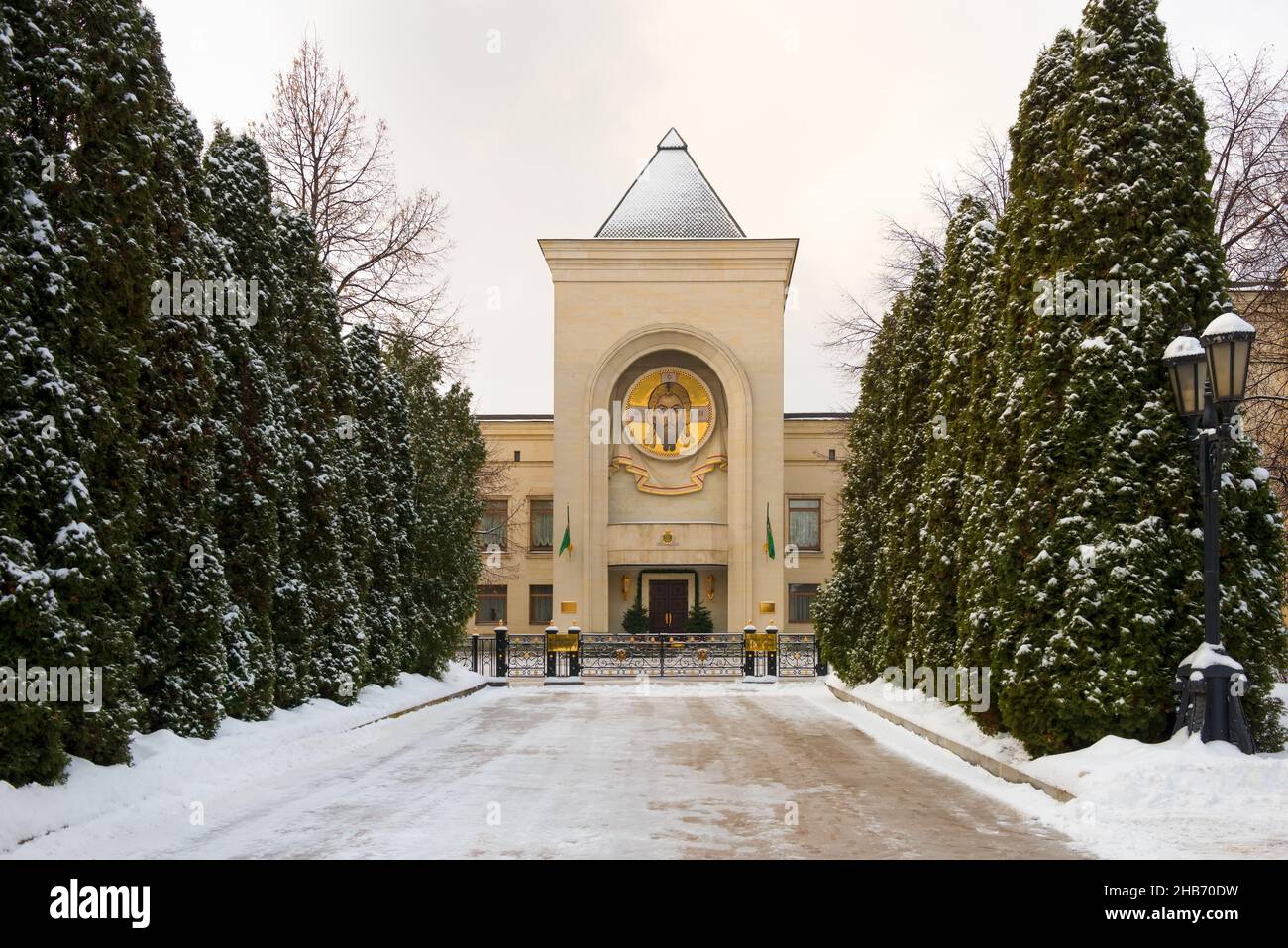 Résidence du Patriarche de Moscou et de toute la Russie. Le monastère de Danilov (monastère de Svyato-Danilov ou monastère Saint Danilov), qui doit être fondé en 13 Banque D'Images Résidence du Patriarche de Moscou et de toute la Russie. Le monastère de Danilov (monastère de Svyato-Danilov ou monastère Saint Danilov), qui doit être fondé en 13 Banque D'Images
