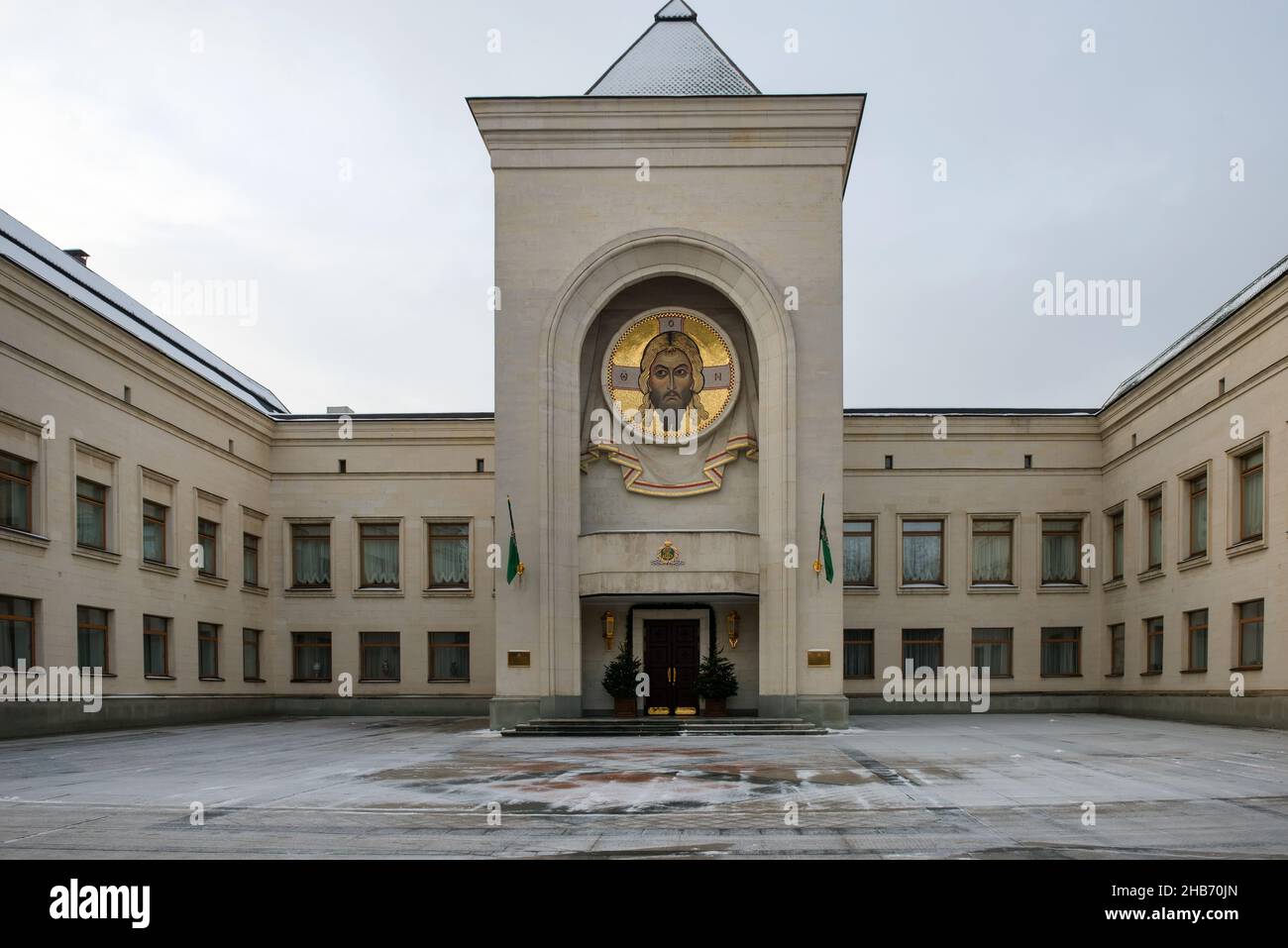 Résidence du Patriarche de Moscou et de toute la Russie. Le monastère de Danilov (monastère de Svyato-Danilov ou monastère Saint Danilov), qui doit être fondé en 13 Banque D'Images Résidence du Patriarche de Moscou et de toute la Russie. Le monastère de Danilov (monastère de Svyato-Danilov ou monastère Saint Danilov), qui doit être fondé en 13 Banque D'Images