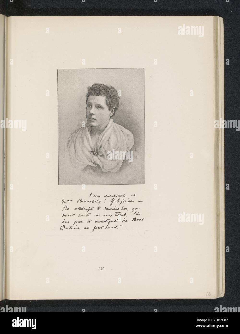 Portrait d'Annie Besant, fabricant: Anonyme, c.1881 - avant 1891, papier, hauteur 103 mm × largeur 76 mm Banque D'Images