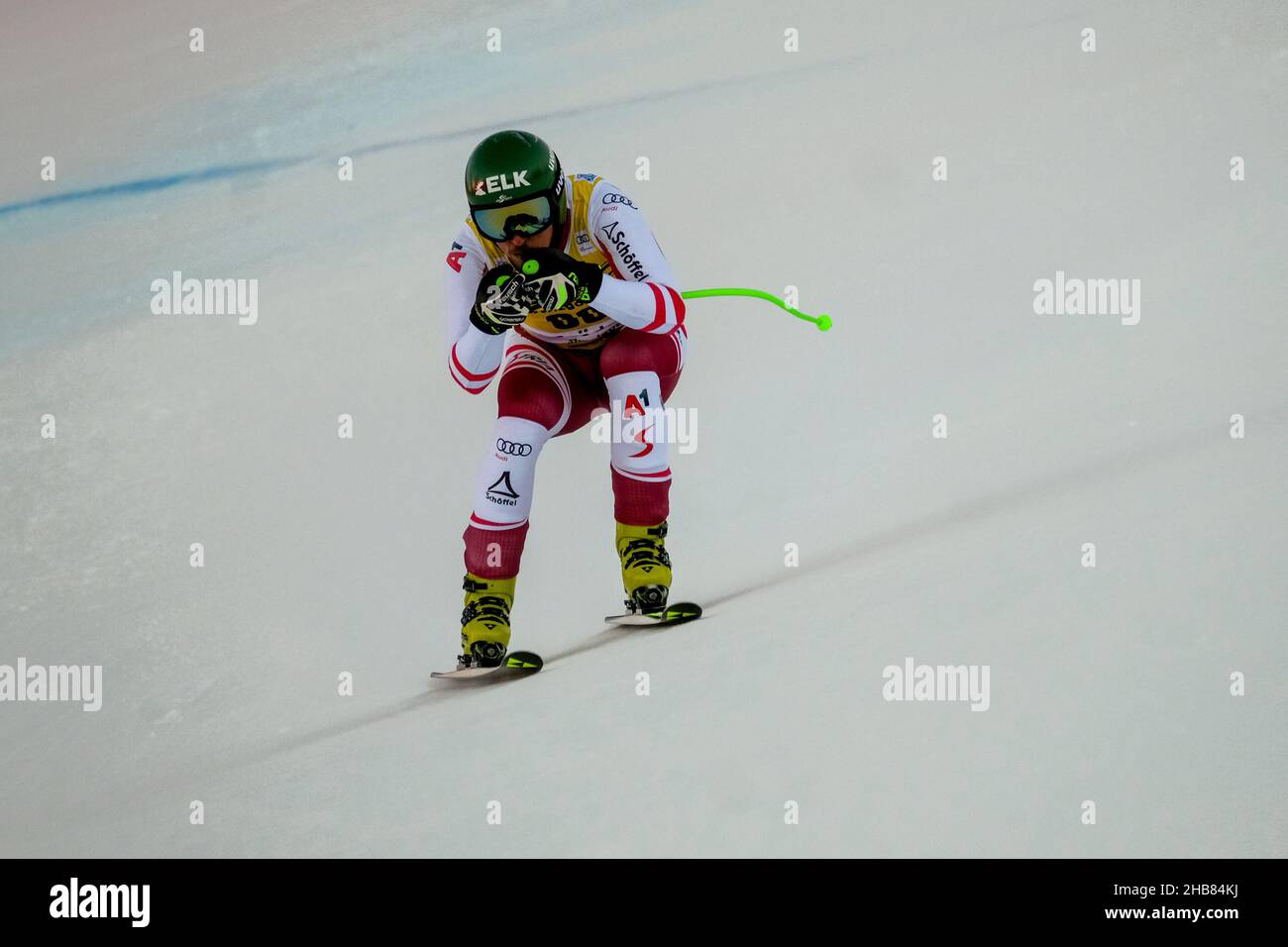 Val Gardena, Italie.17th décembre 2021.Mac Franz (AUT) lors de la coupe du monde de ski 2021 FIS - Super-G pour hommes, course de ski alpin à Val Gardena, Italie, décembre 17 2021 crédit: Independent photo Agency/Alay Live News Banque D'Images