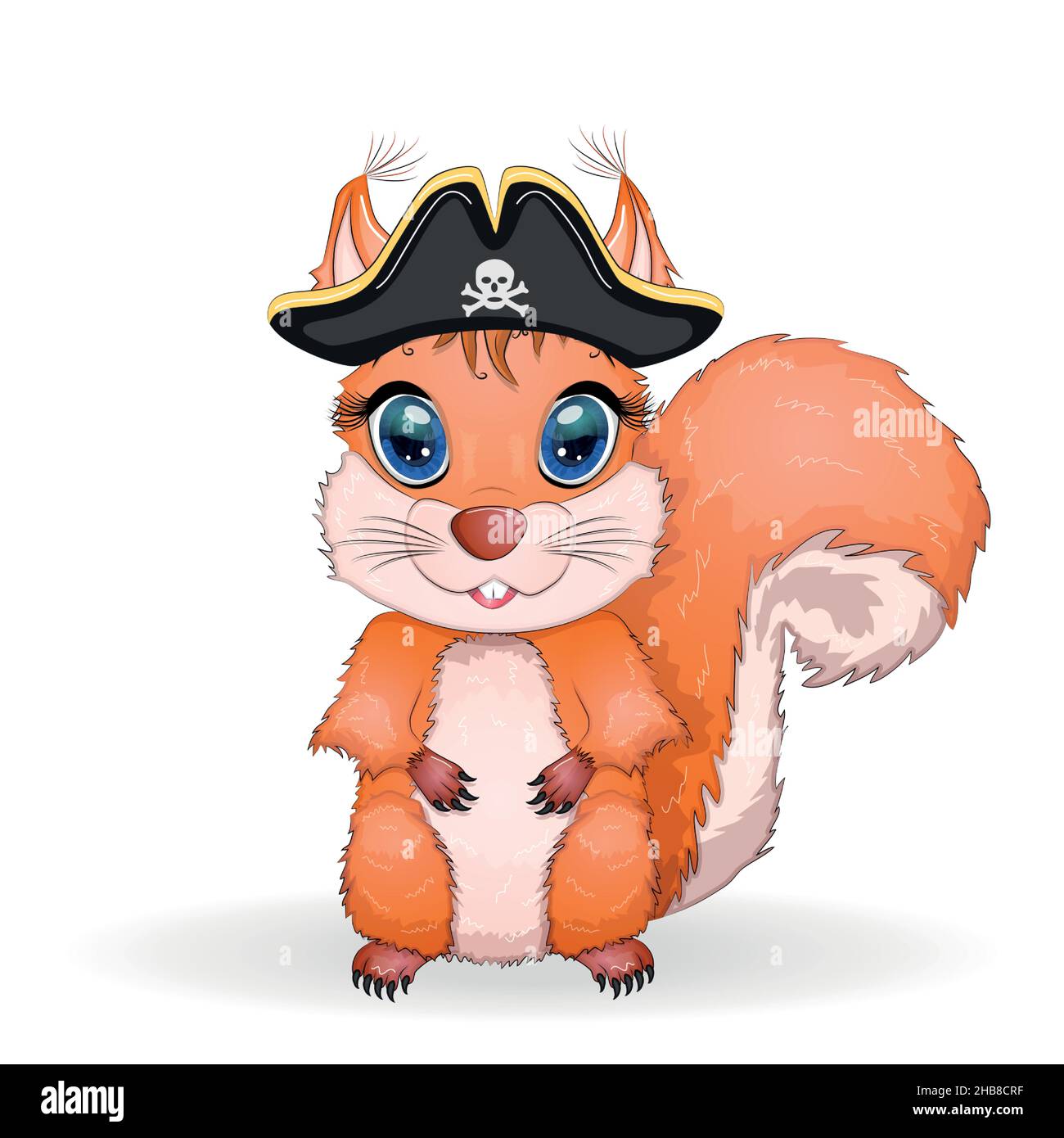 Pirate d cureuil personnage de dessin anim du jeu animal