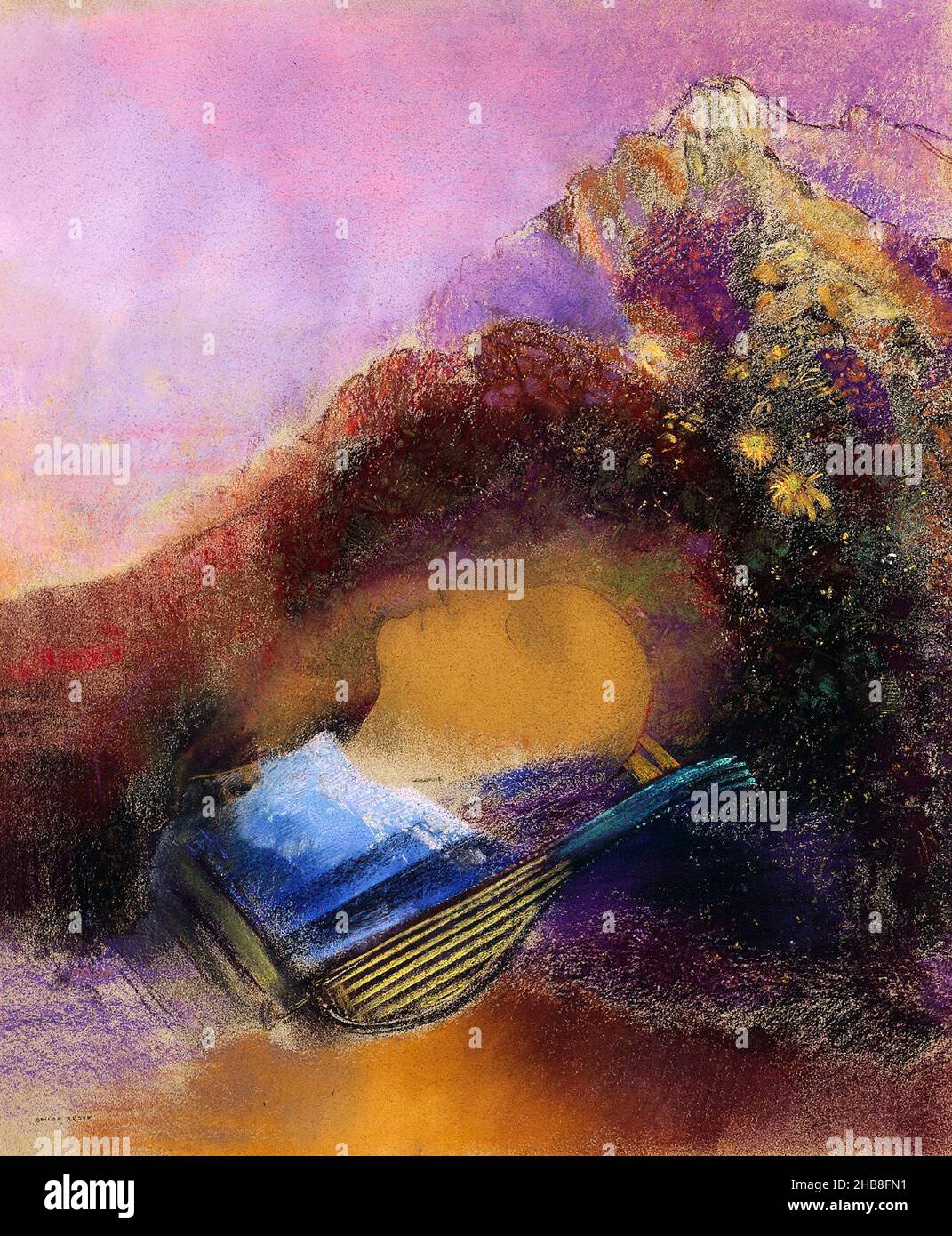 Orpheus par Odilon Redon (1840-1916), pastel, c.1903-1910 Banque D'Images