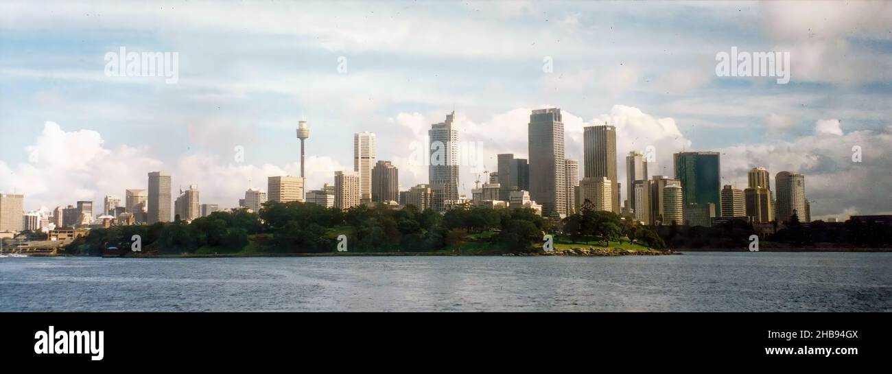 La ligne d'horizon urbaine et le front de mer de Sydney en Australie Banque D'Images
