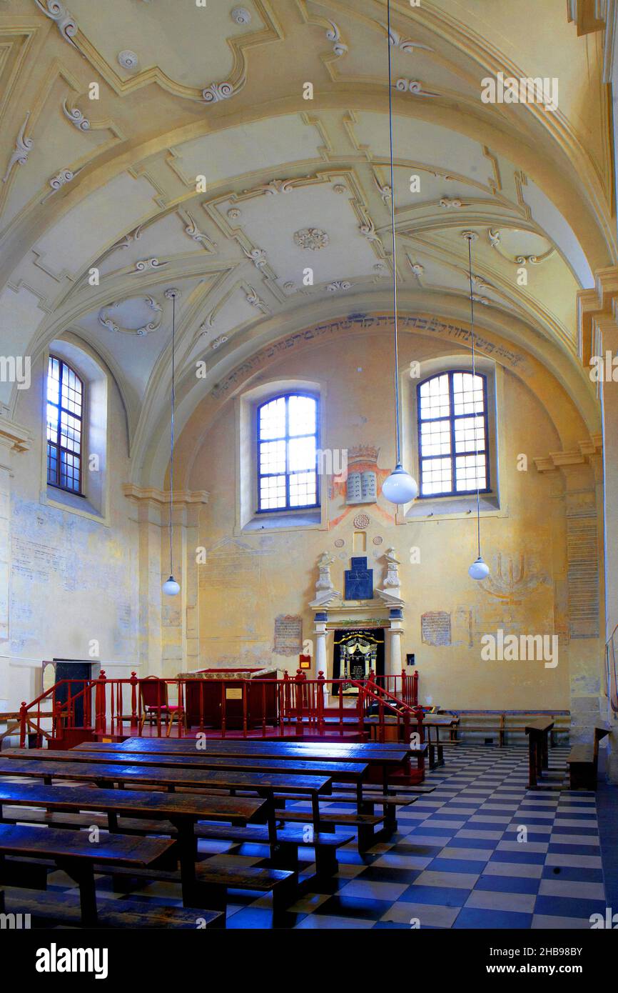 Pologne, Cracovie, Kazimierz, synagogue Izaaks. Banque D'Images