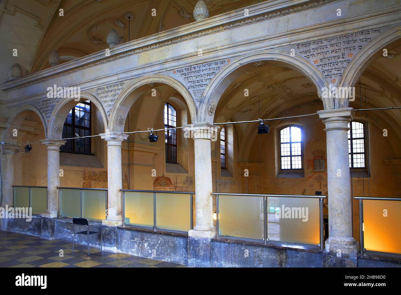 Pologne, Cracovie, Kazimierz, synagogue Izaaks. Banque D'Images