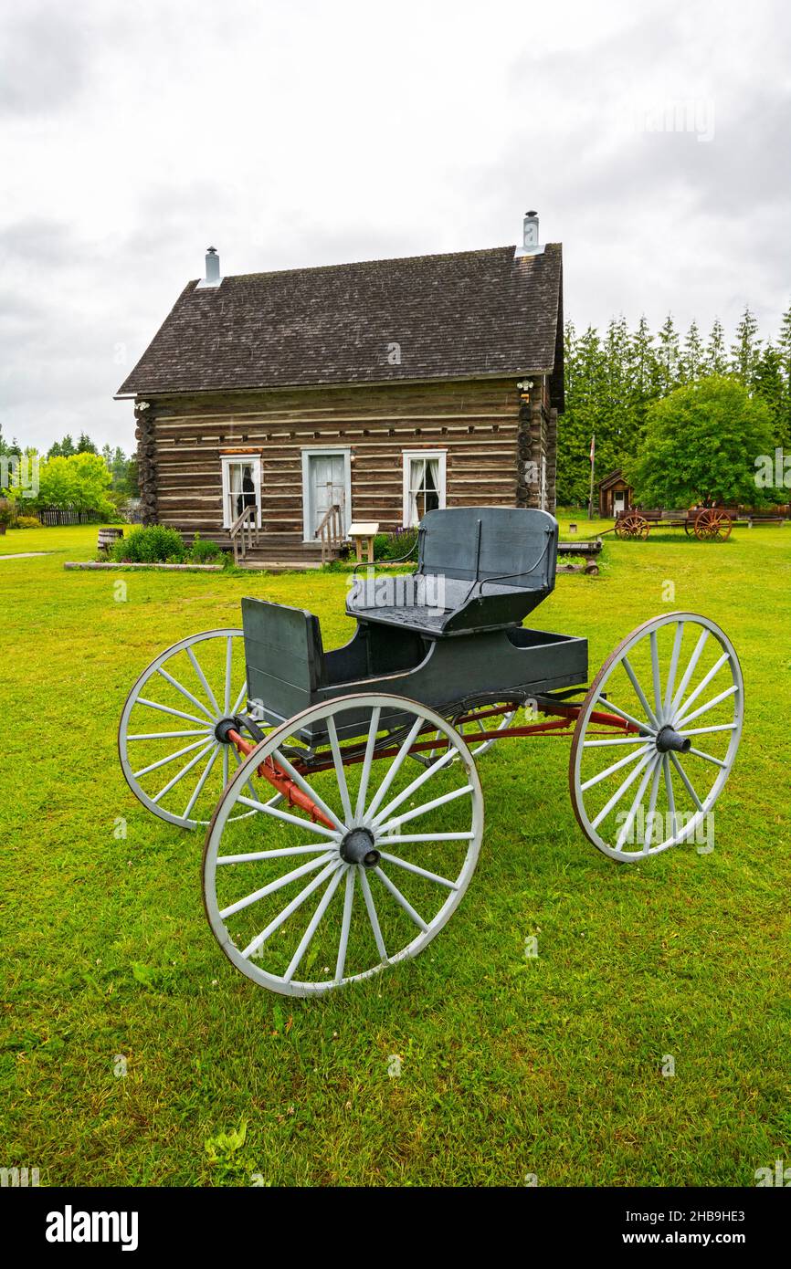 Canada, Colombie-Britannique, Terrace, Heritage Park Museum, Kalum Lake Hotel c.a., déplacé ici de 22,5 km au nord Banque D'Images