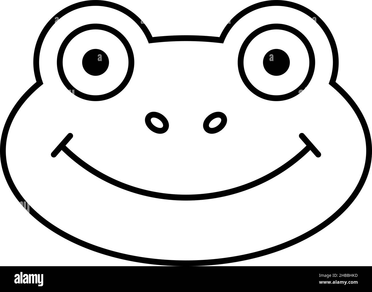 Vecteur d'icône Frog Animal Outline Illustration de Vecteur