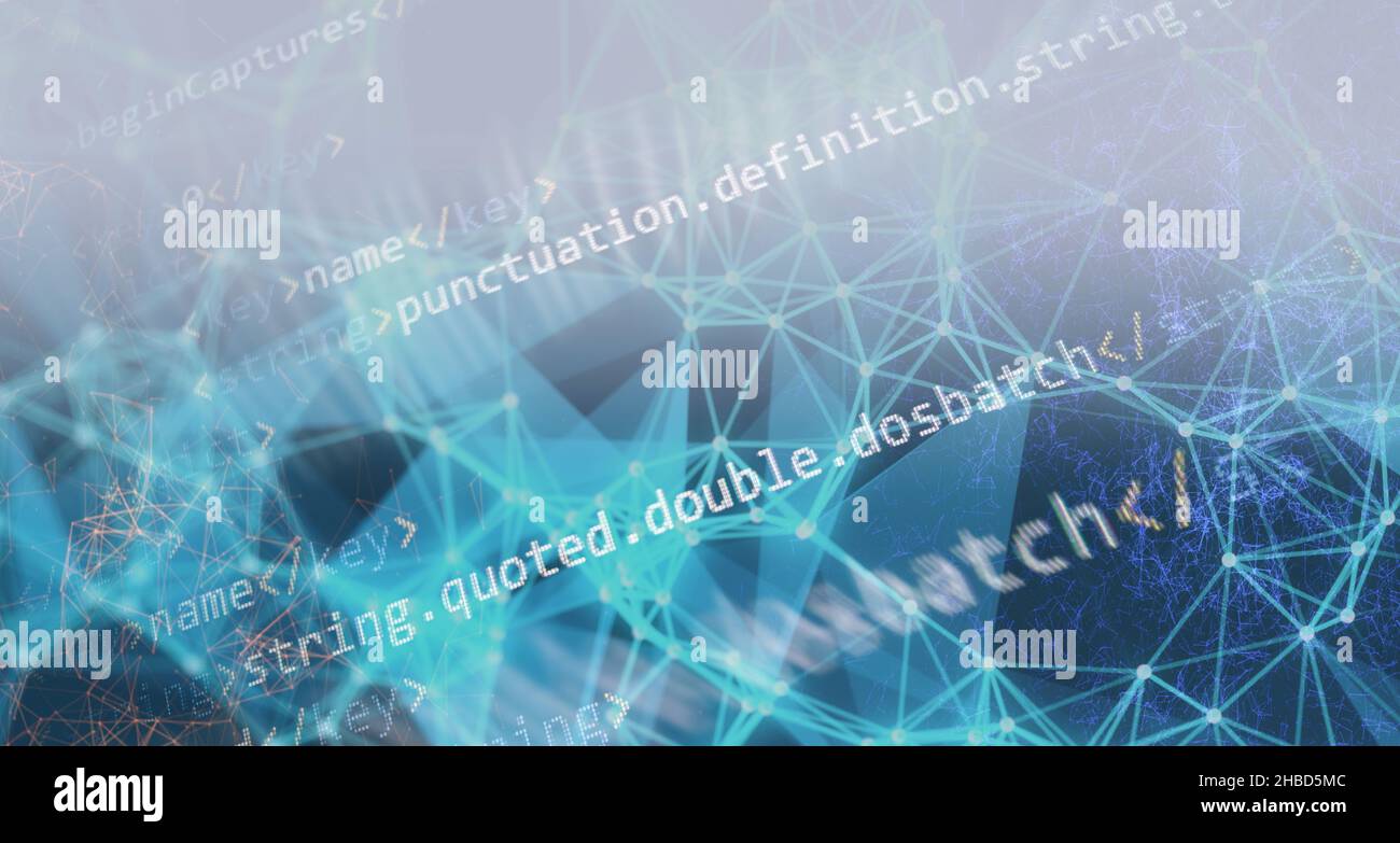 Photo de l'écran de l'ordinateur de bureau. Fonctions, variables, objets JavaScript. Les chefs de projet travaillent une nouvelle idée. Processus futur de création de technologies. Banque D'Images