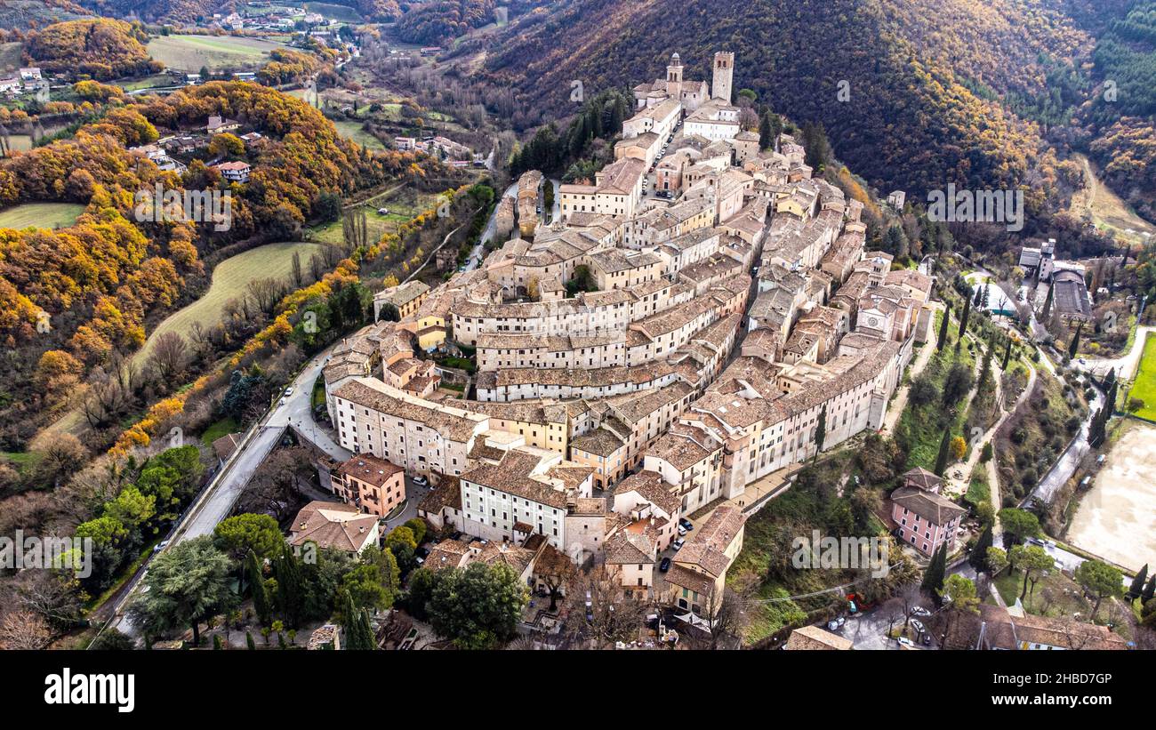 Nocera Umbra, Ombrie, Italie Banque D'Images