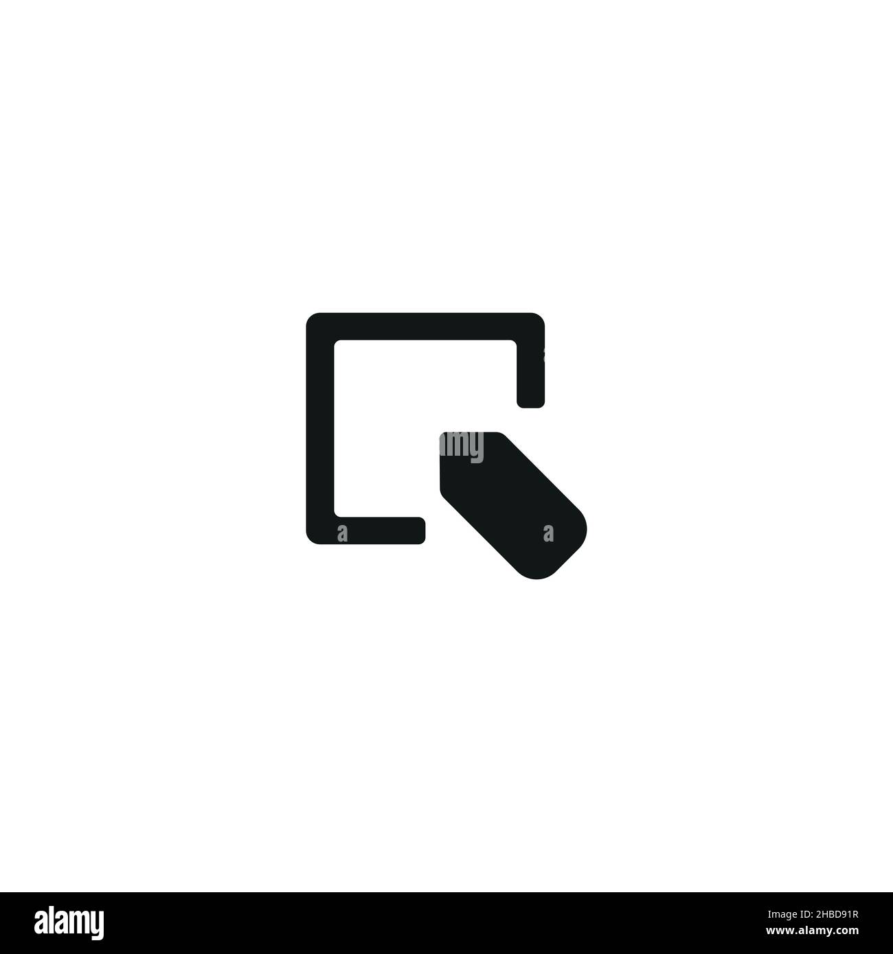 Cliquez sur l'icône du curseur.Symbole d'arrière-plan de l'affiche de cours sur ordinateur de style simple.Élément de conception de logo de cours d'ordinateur.Cliquez sur impression des tee-shirts de formation.Vecteur f Illustration de Vecteur