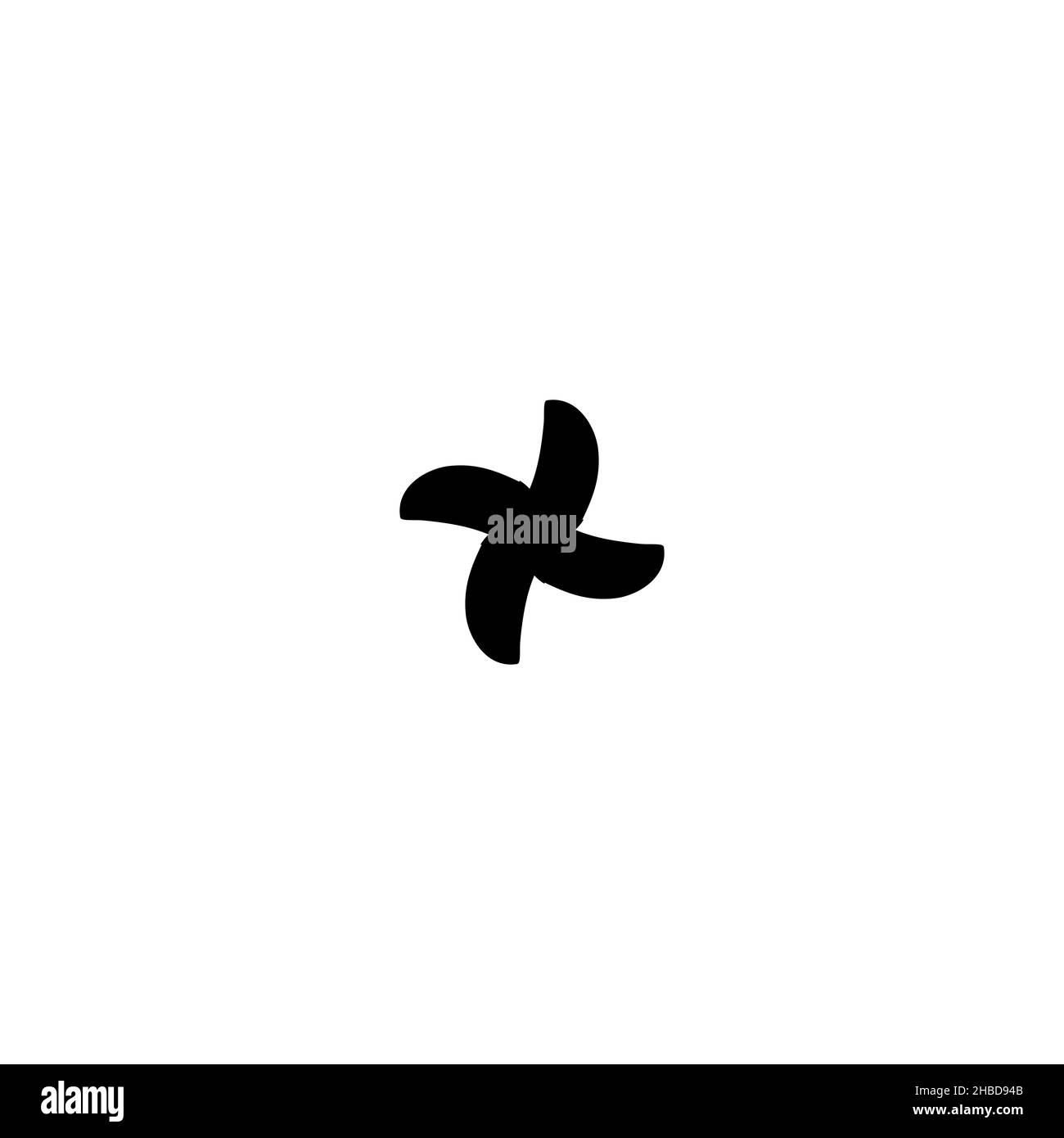 Icône du ventilateur.Climatiseur de style simple grande affiche symbole d'arrière-plan.Élément de conception du logo du climatiseur.Impression de tee-shirts de climatiseur. Illustration de Vecteur