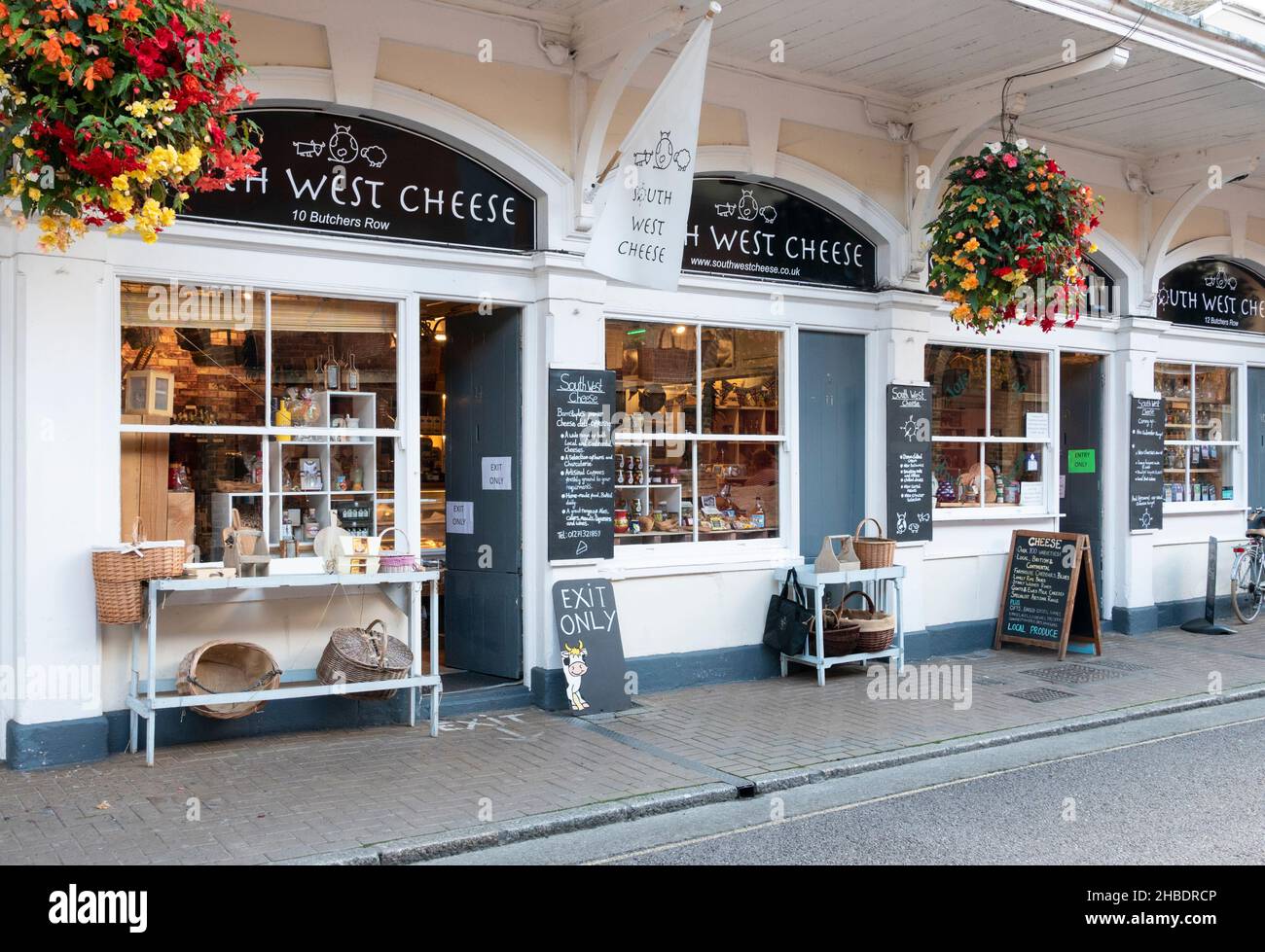 South West Cheese Shop Butchers Row Barnstaple Devon Angleterre GB Europe Banque D'Images
