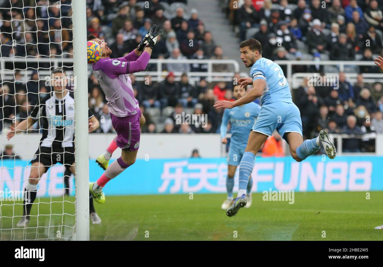 RÉSULTATS RUBEN DIAS, NEWCASTLE UNITED FC V MANCHESTER CITY FC, 2021 Banque D'Images