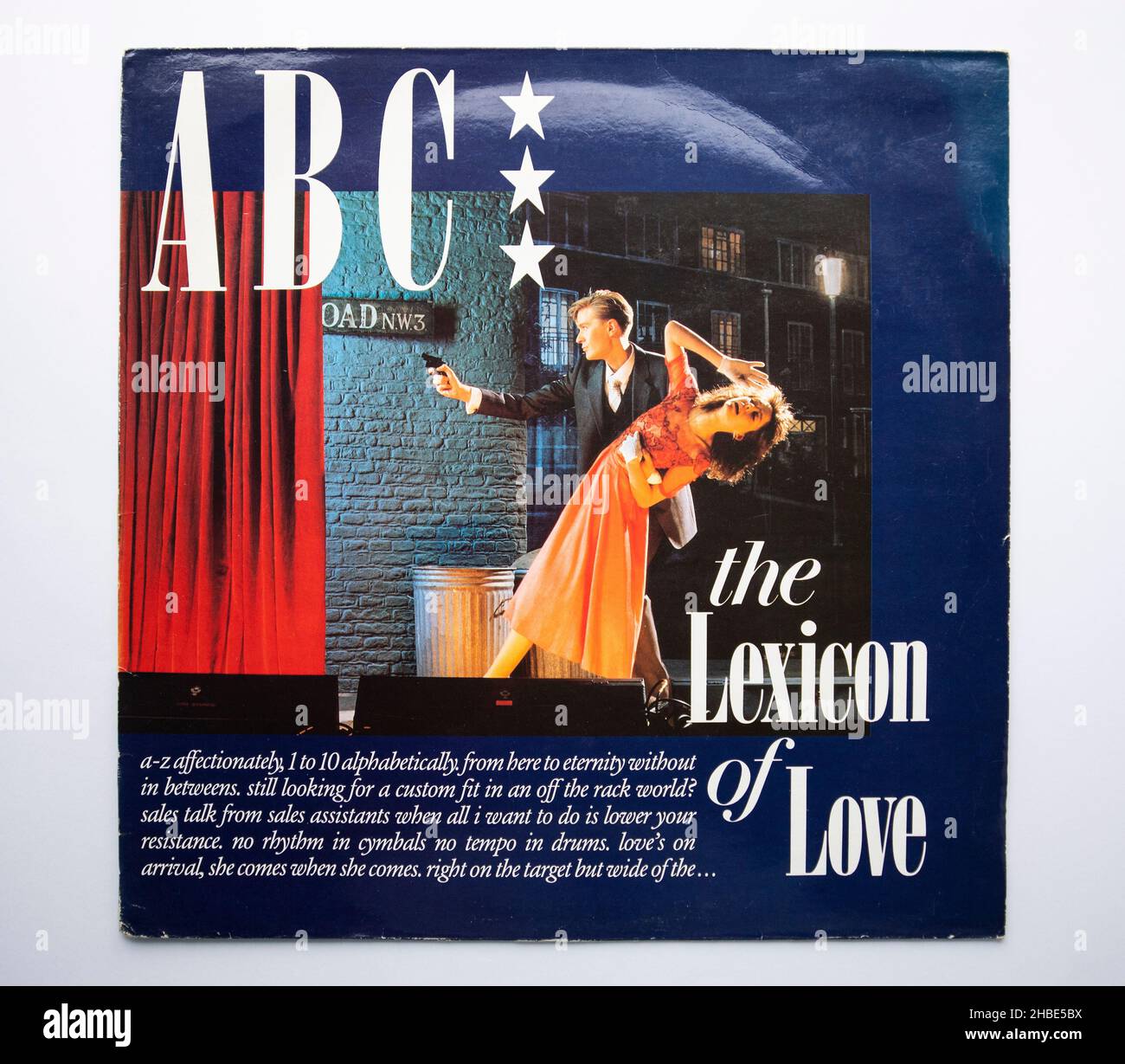 LP Cover of the Lexicon of Love, le premier album du groupe de Sheffield ABC, sorti en 1982 Banque D'Images