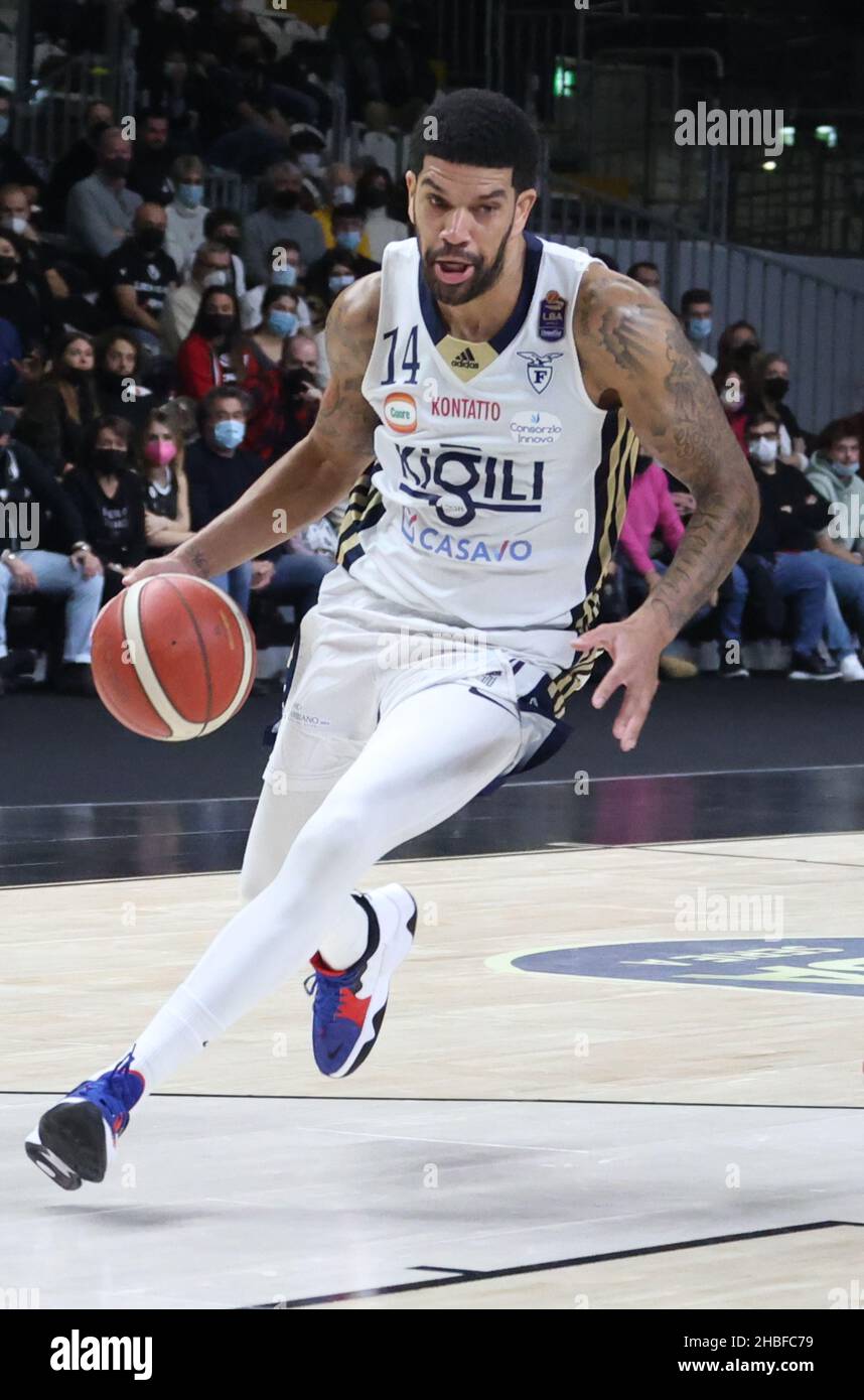 James Feldeine (Fortitudo Kigili Bologna) pendant la série A1 du championnat italien de basket-ball LBA Segafredo Virtus Bologna vs.Kigili Fortitudo Bologna au Segafredo Arena - Bologna, 19 décembre 2021 Banque D'Images