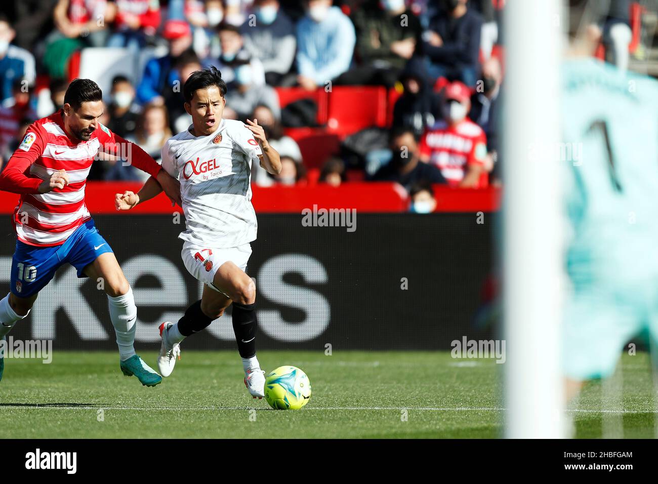 Grenade, Espagne.Crédit : D. 19th décembre 2021.Takefusa Kubo (Mallorca) football : match espagnol 'la Liga Santander' entre Grenade CF 4-1 RCD Mallorca au Nuevo Los Carmenes à Grenade, Espagne.Credit: D .Nakashima/AFLO/Alamy Live News Banque D'Images