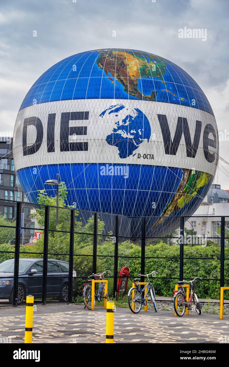 Berlin, Allemagne, Welt Balloon (anciennement Hi-Flyer), Air Service Berlin Weltballon dans le centre-ville Banque D'Images
