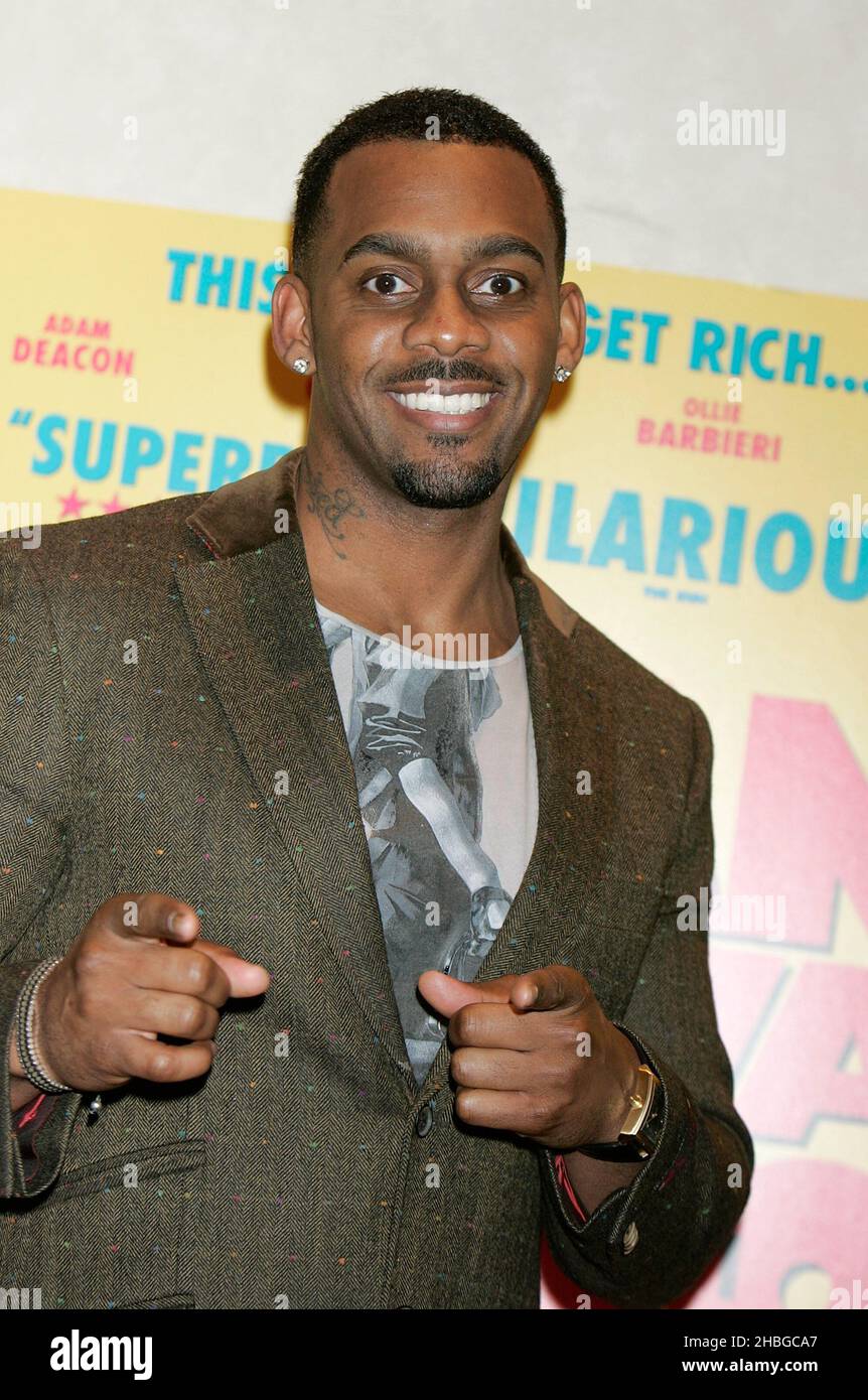 Richard Blackwood à la première d'Anuvahood à l'Empire Leicester Square, Londres. Banque D'Images