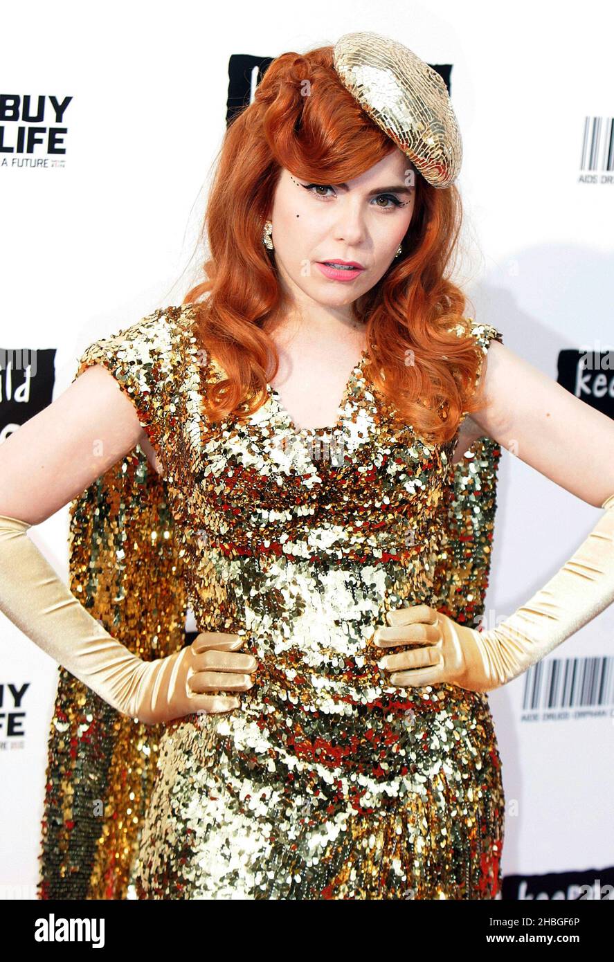 Paloma Faith arrive au Black ball Keep A Child Alive au Roundhouse, Londres Banque D'Images