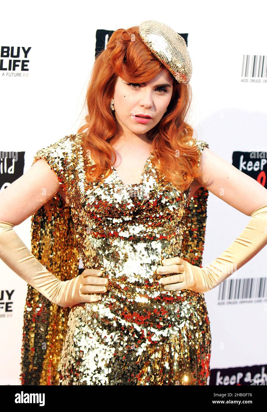 Paloma Faith arrive au Black ball Keep A Child Alive au Roundhouse, Londres Banque D'Images