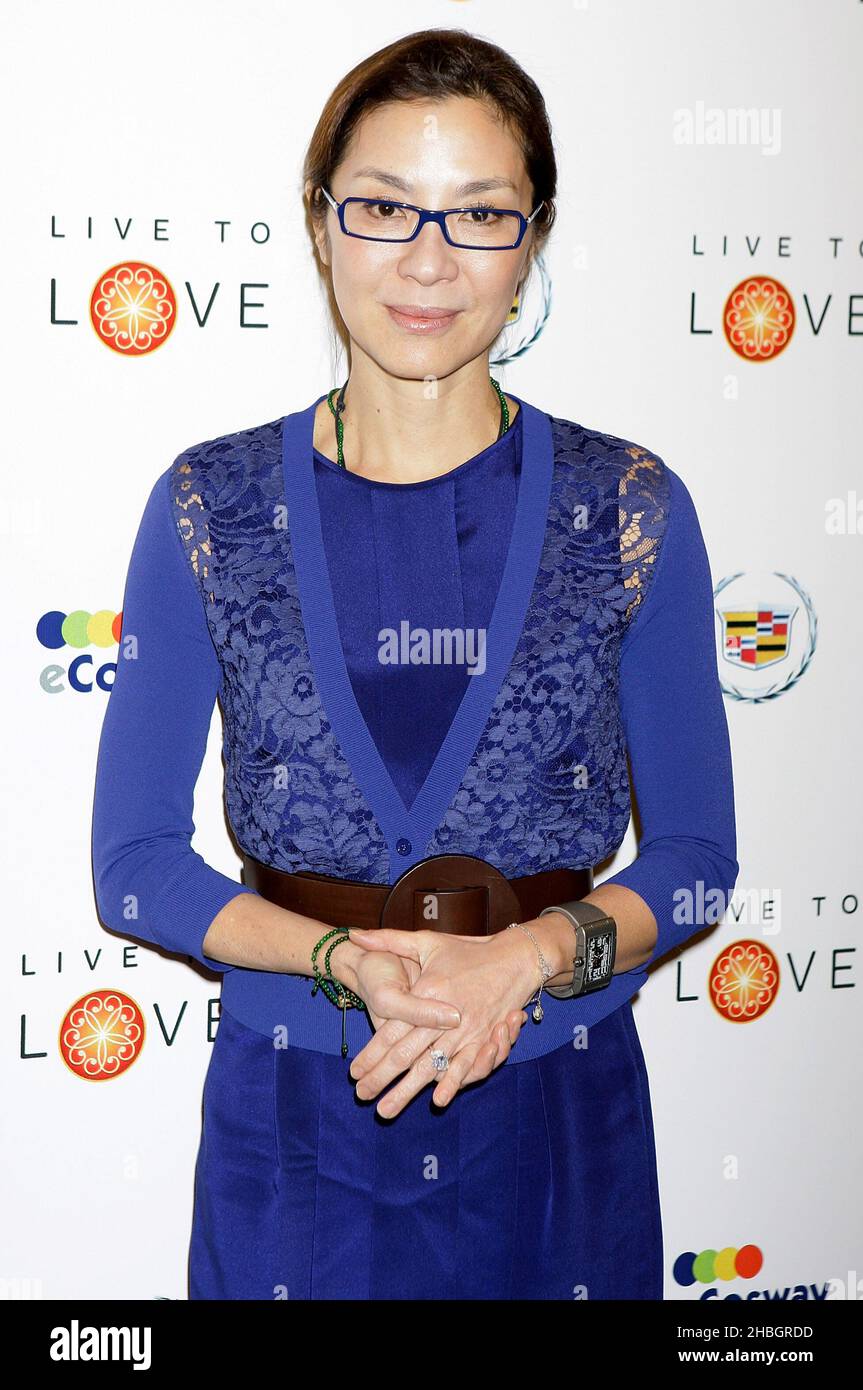 L'actrice Michelle Yeoh assistait à Pad Yatra une première Green Odyssey au BAFTA à Londres. Banque D'Images